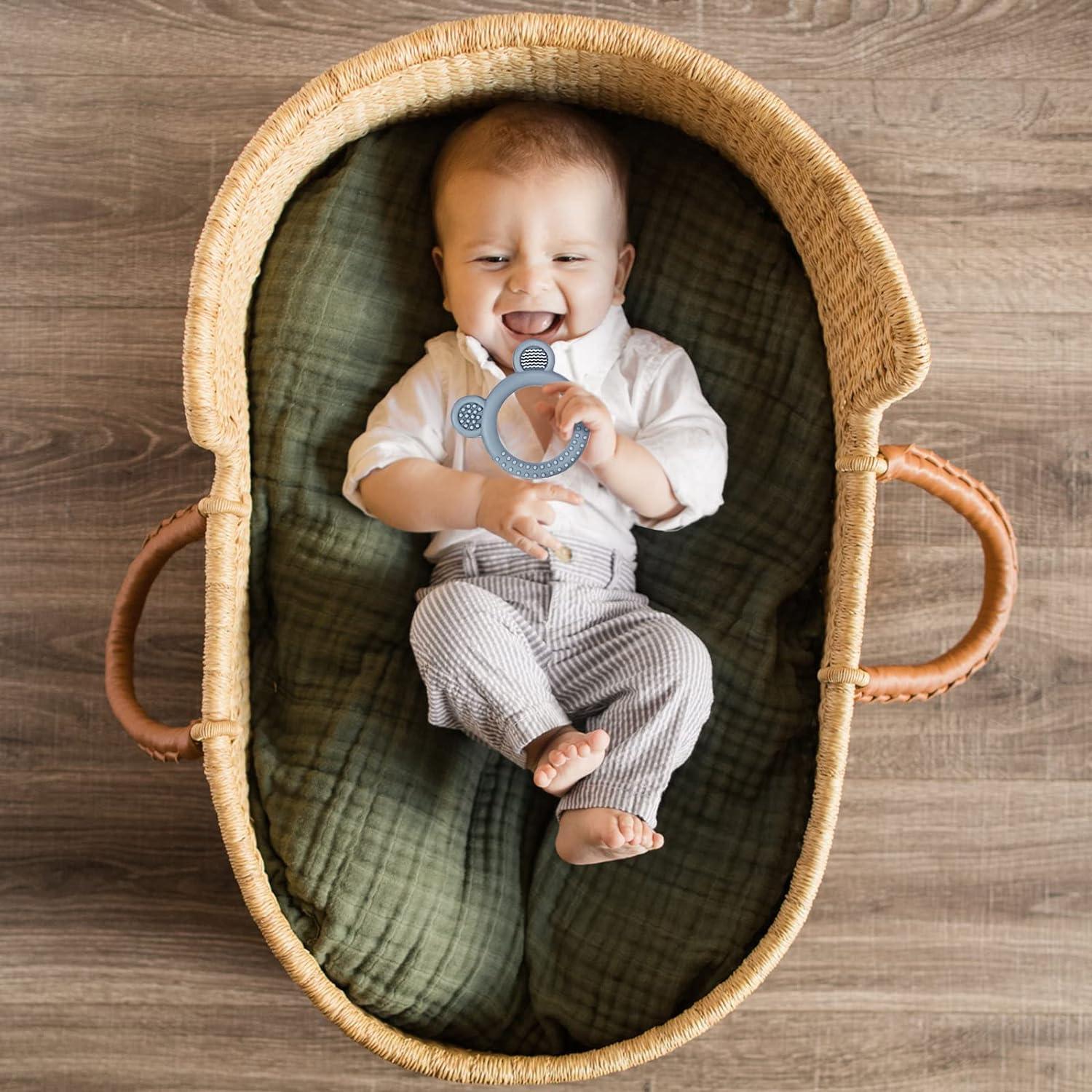 Juego de Mordedores para Bebés 0-12 Meses Silicona BPA Free