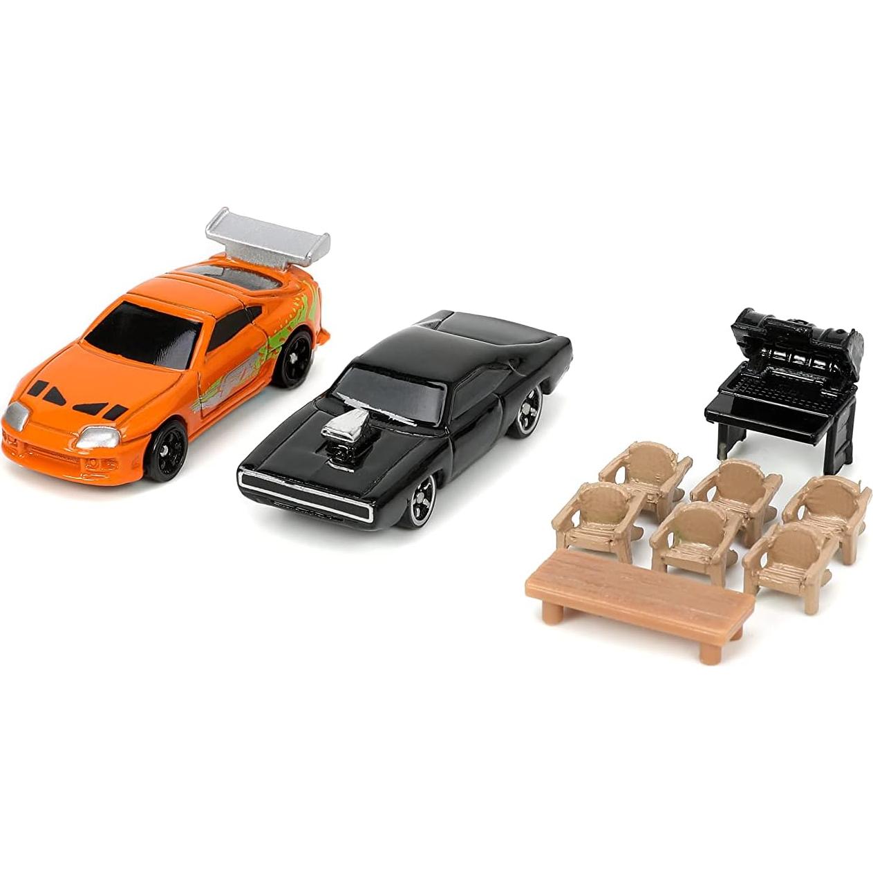 Diorama Casa Dom Toretto Jada Toys con 2 coches 4,19 cm