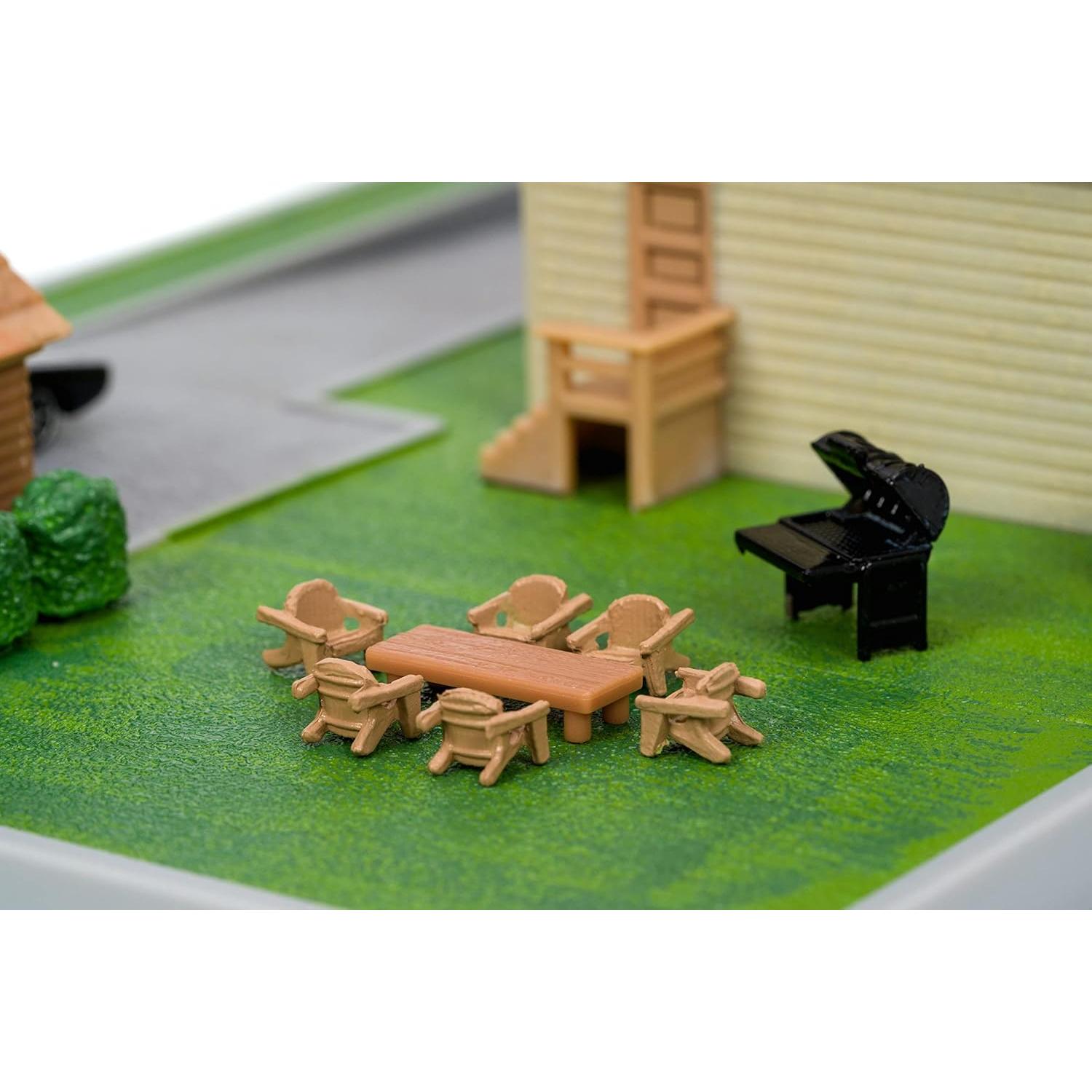 Diorama Casa Dom Toretto Jada Toys con 2 coches 4,19 cm