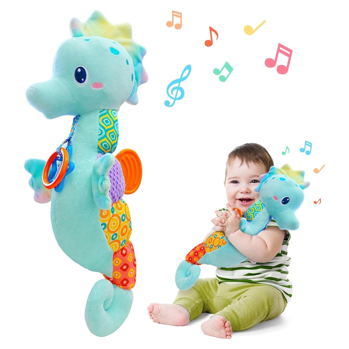 Juguete Musical para Bebés Fuzqq Caballito de Mar Azul