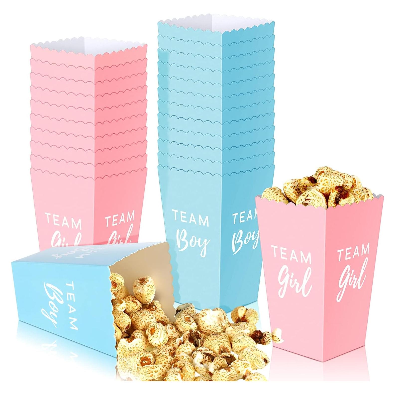 50 Cajas de Palomitas para Revelación de Género - Hotop