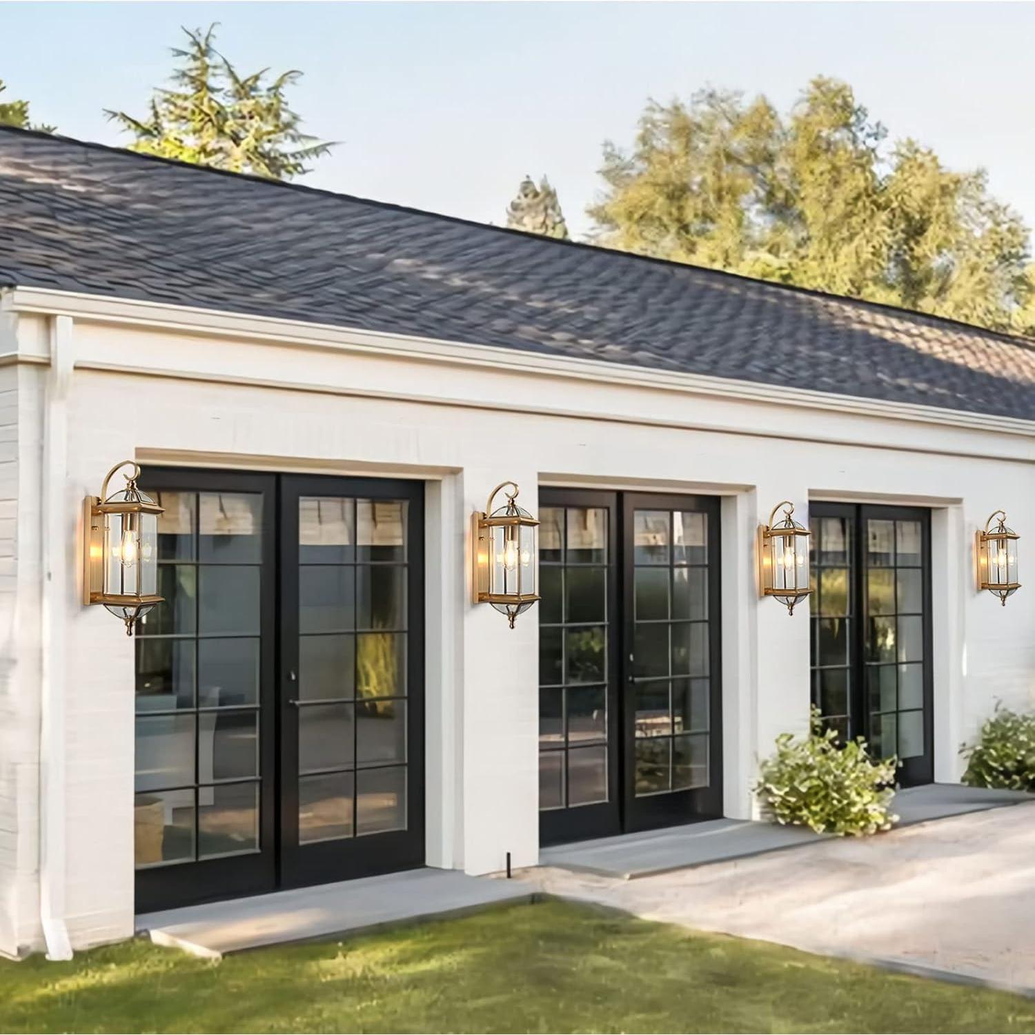 Luz de Pared Exterior Milaii 52.83 cm Cobre Impermeable