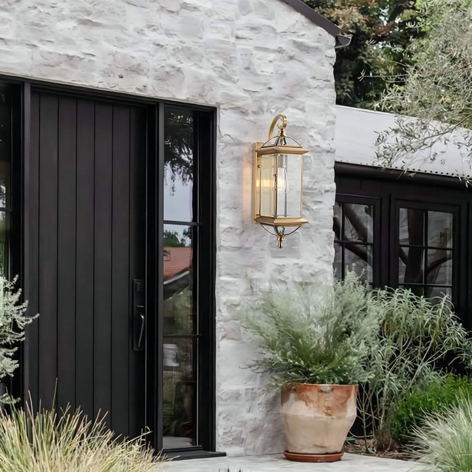 Luz de Pared Exterior Milaii 52.83 cm Cobre Impermeable