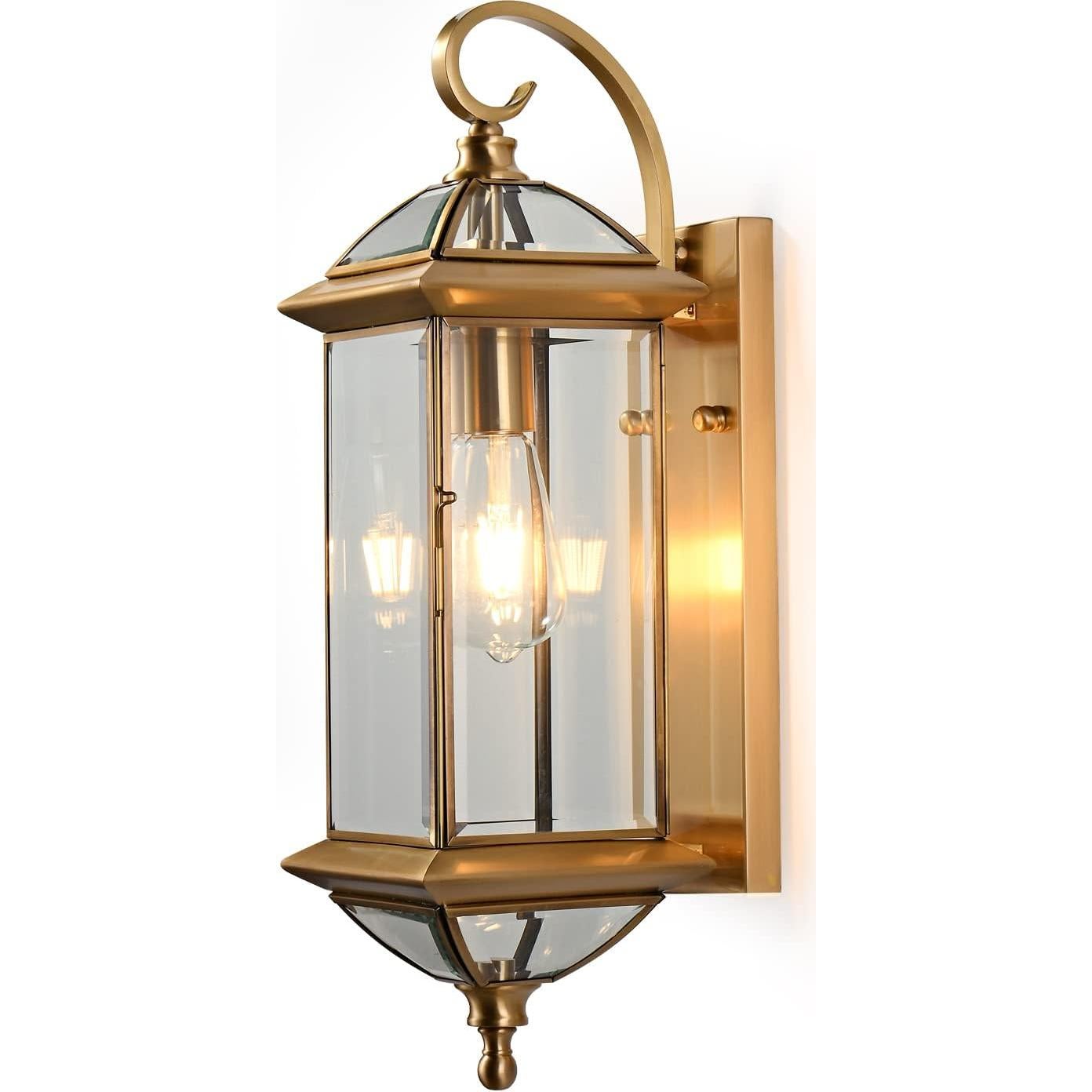 Luz de Pared Exterior Milaii 52.83 cm Cobre Impermeable