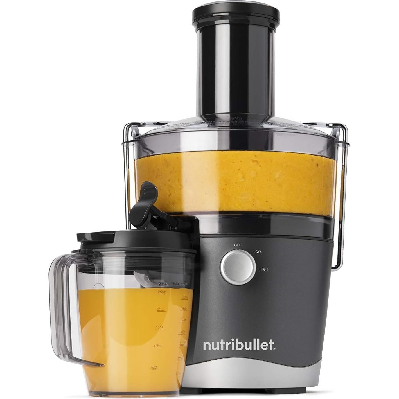 Extractor de Jugo NutriBullet 800W 1.5L Doble Velocidad Gris