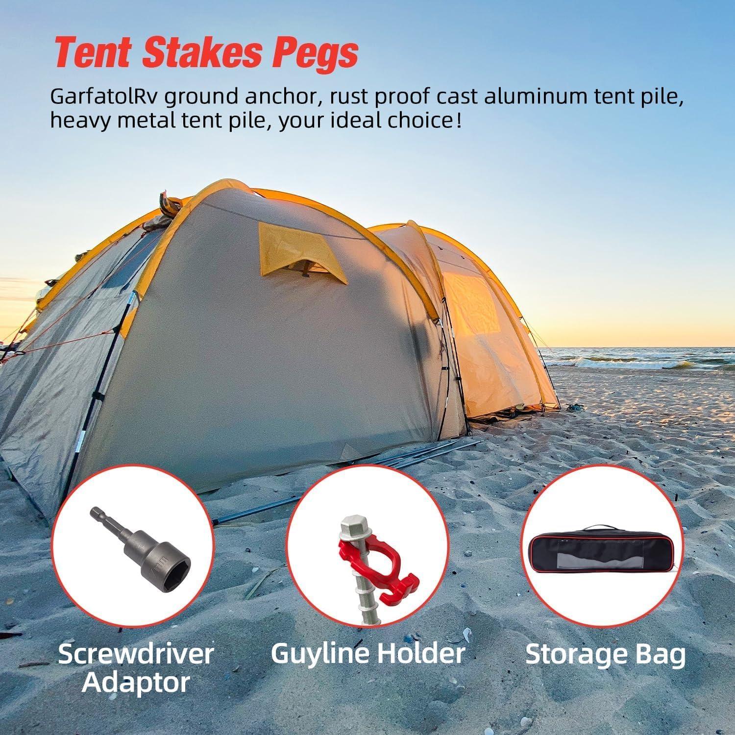 Anclajes de Tierra GarfatolRv 16 Piezas Alta Resistencia