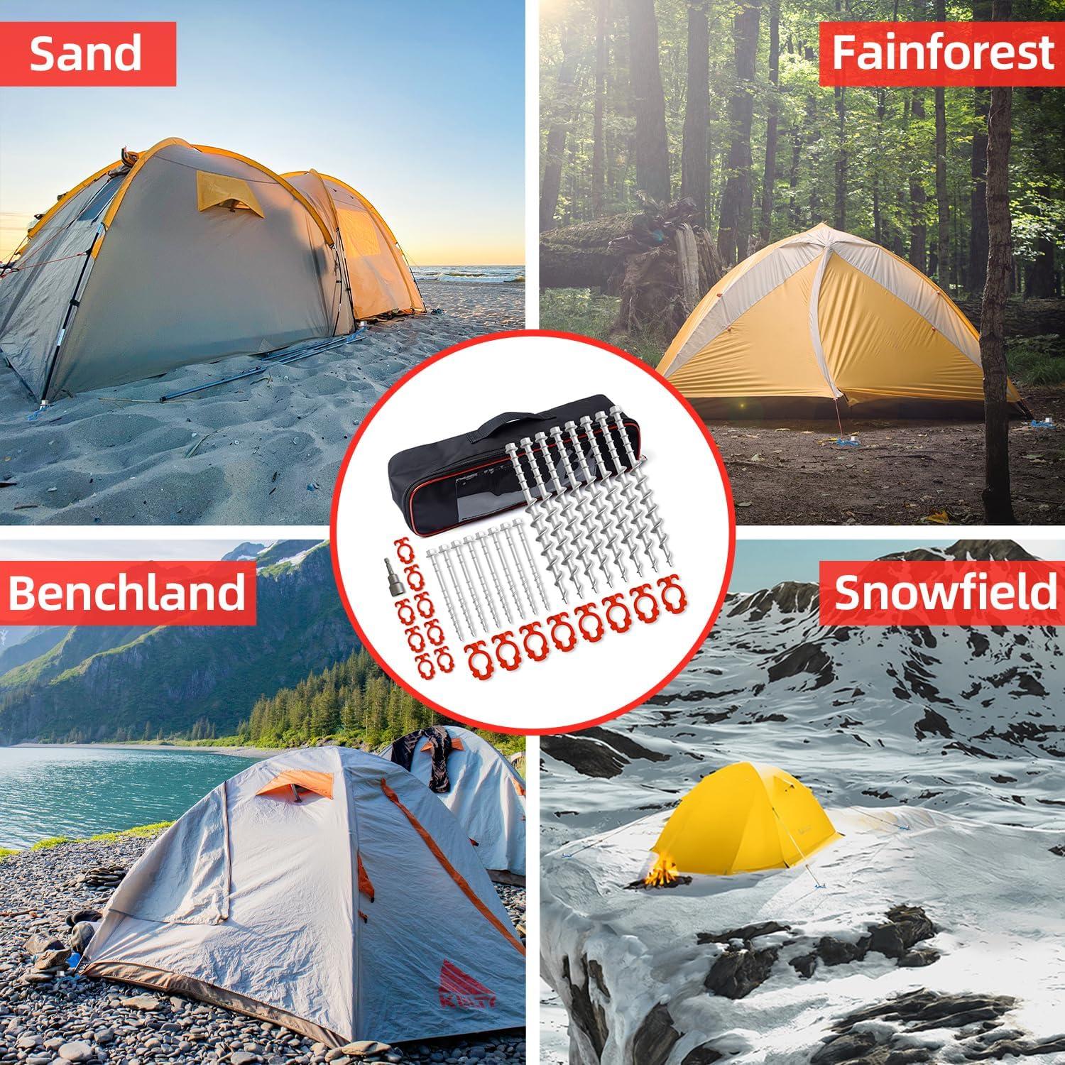 Anclajes de Tierra GarfatolRv 16 Piezas Alta Resistencia