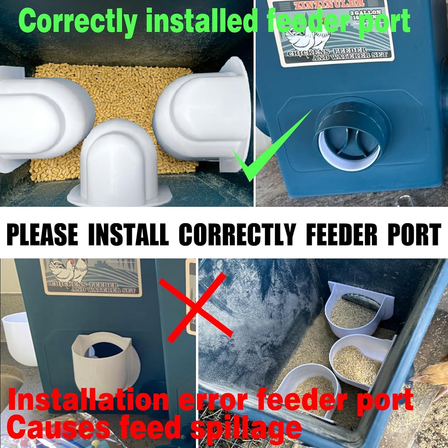 Comedero Automático ZINZINULER 7.26 kg y Bebedero 11.36 L