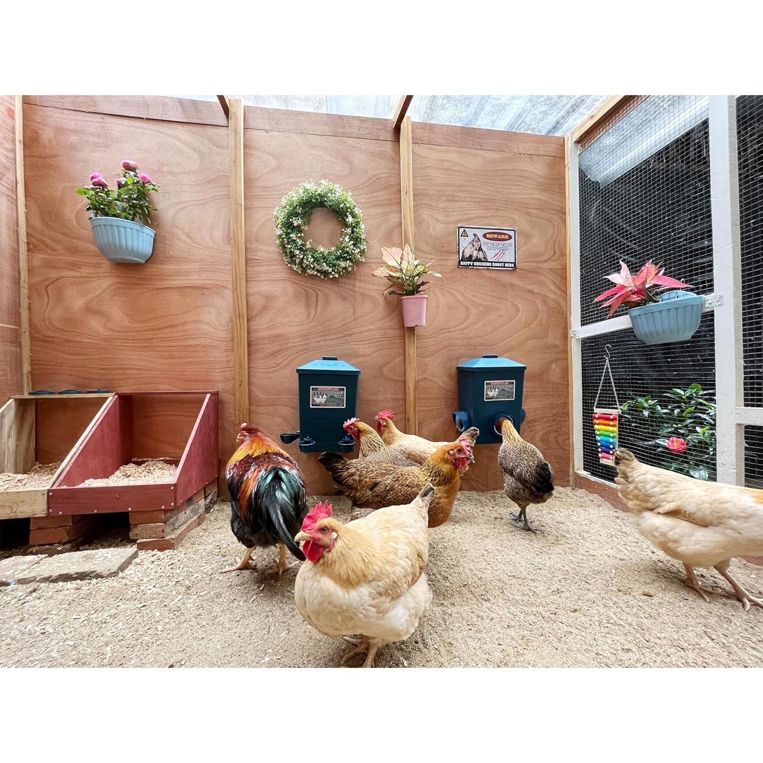 Comedero Automático ZINZINULER 7.26 kg y Bebedero 11.36 L