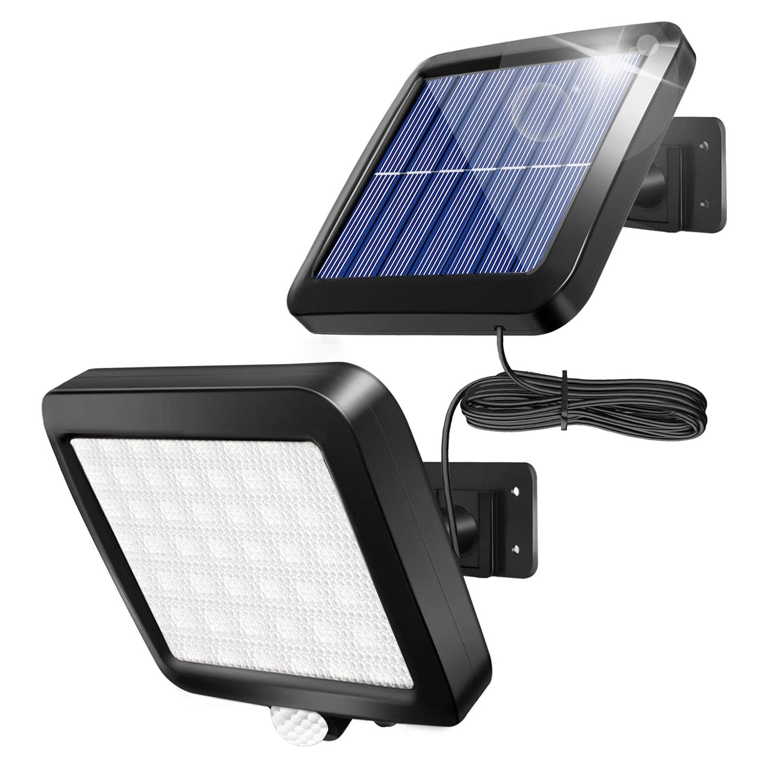 Luz Solar de Pared Shuniu 56 LEDs IP65 con Sensor de Movimiento