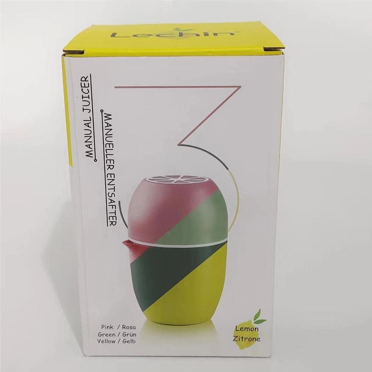 Exprimidor Manual Lechin Verde 480ml para Cítricos y Más