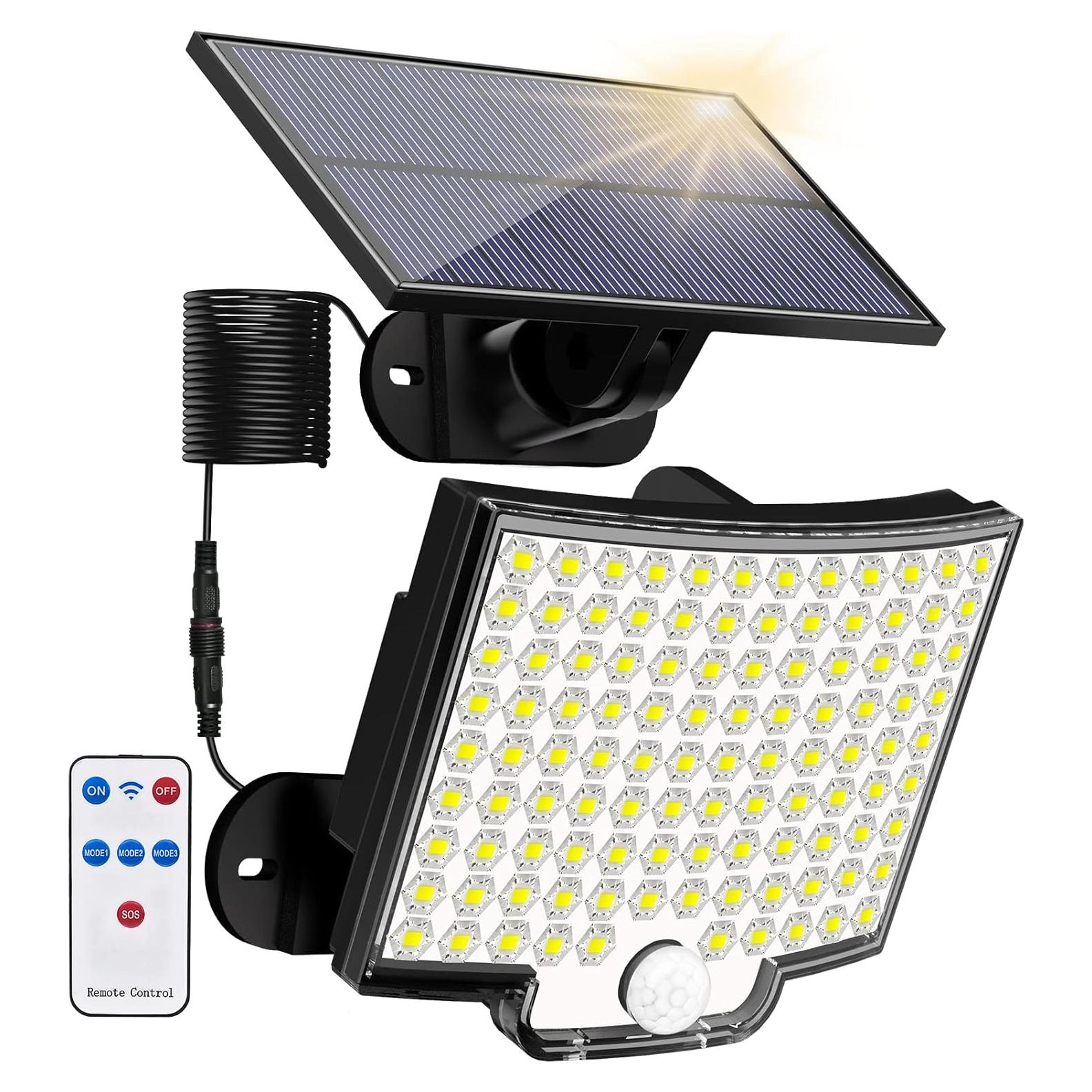 Luces Solares KERNOWO 106 LED 3000LM con Sensor de Movimiento