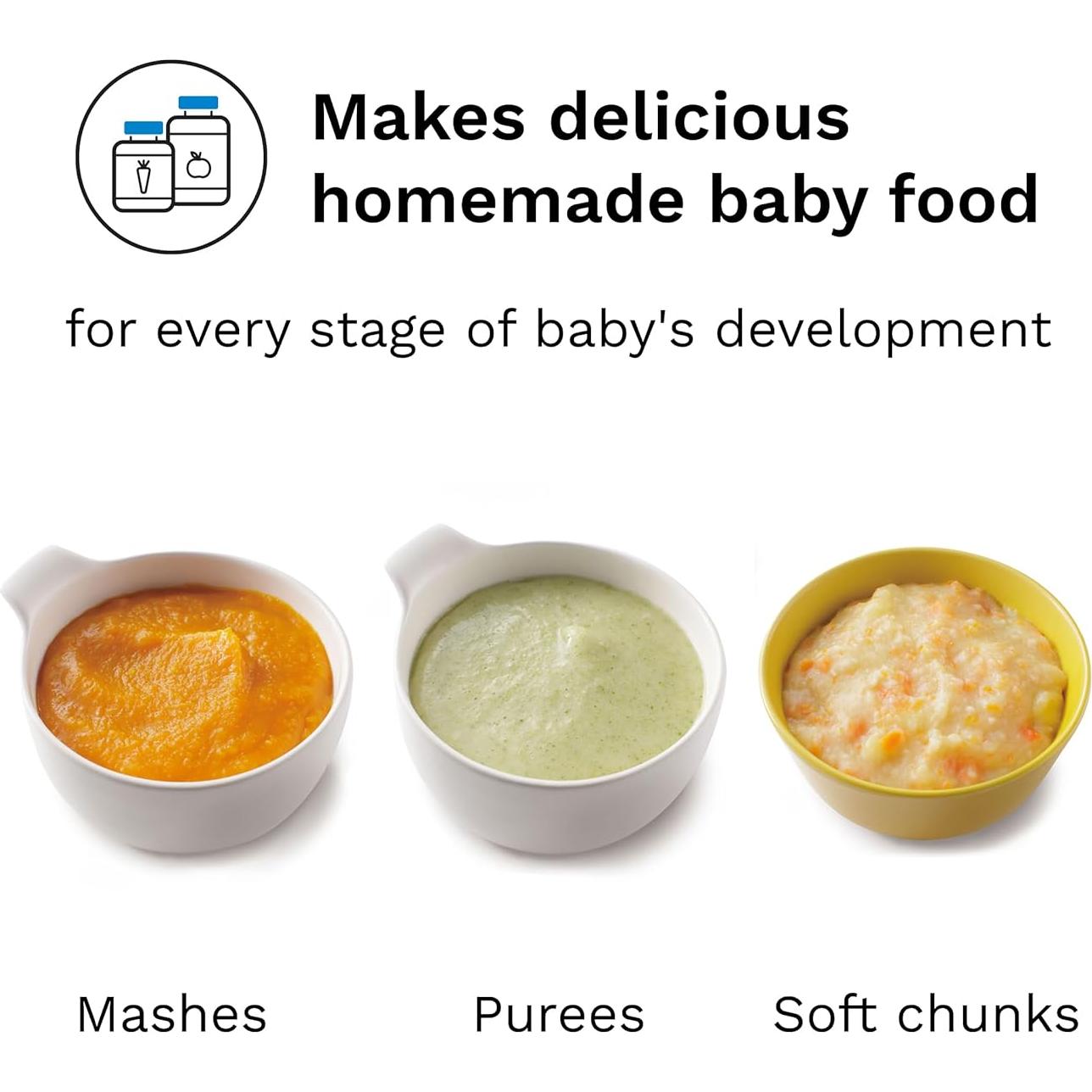 Baby Brezza Food Maker Deluxe - Cocinero y Licuadora 0.83L