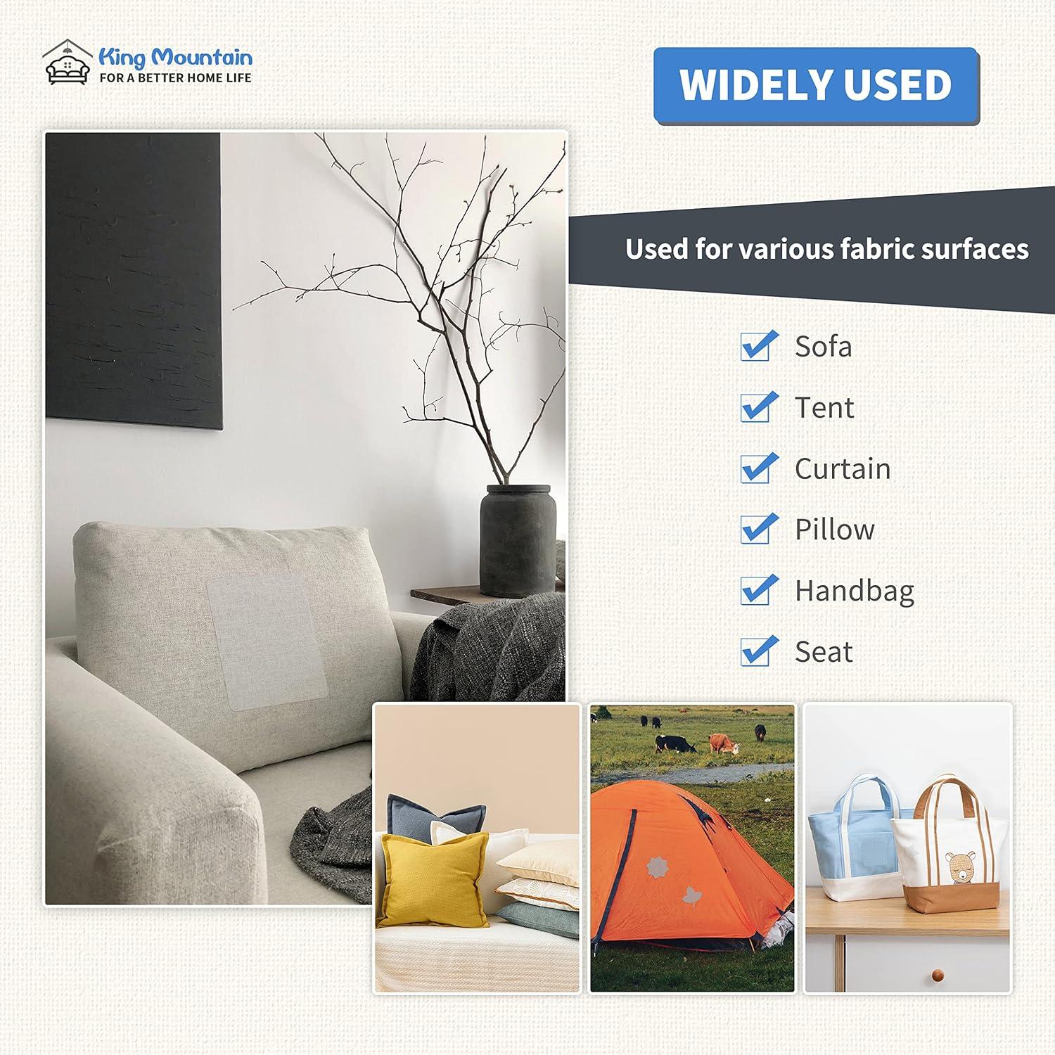 Parche de Reparación KING MOUNTAIN 12.7x20.3 cm 8 Pcs Gris