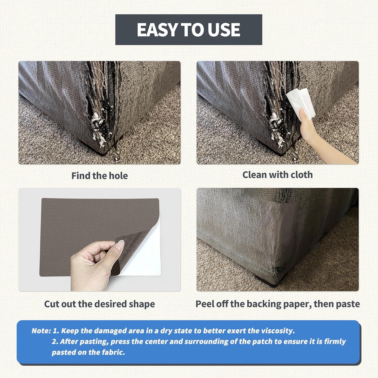 Parche de Reparación KING MOUNTAIN 12.7x20.3 cm 8 Pcs Gris