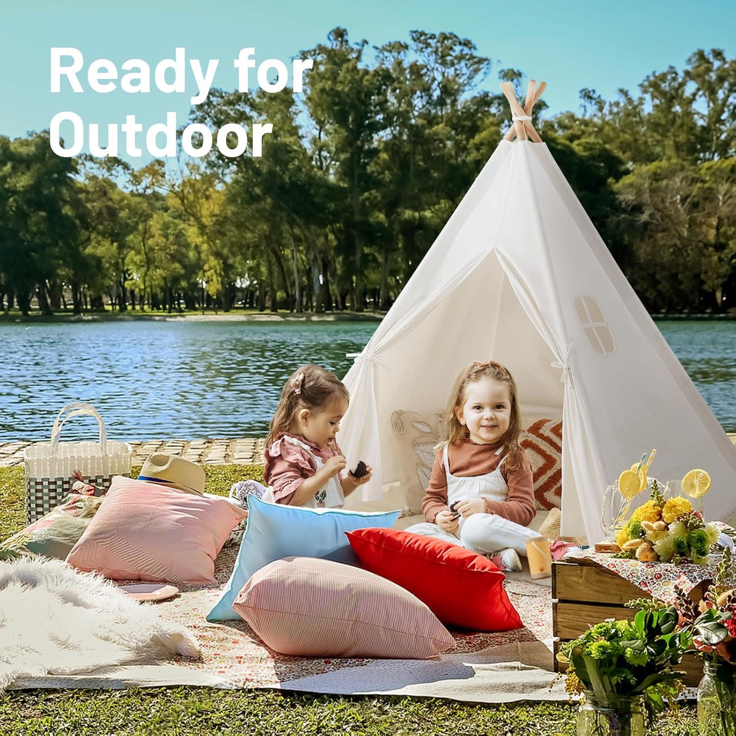 Tienda Teepee para Niños Wisdom - Casa de Juego Interior y Exterior