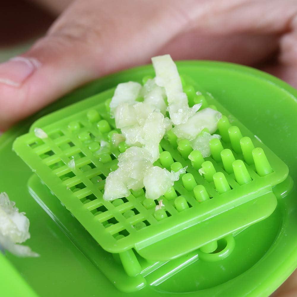 Picador de Ajo Manual Zerodis Verde 7.2 cm 2 cuchillas