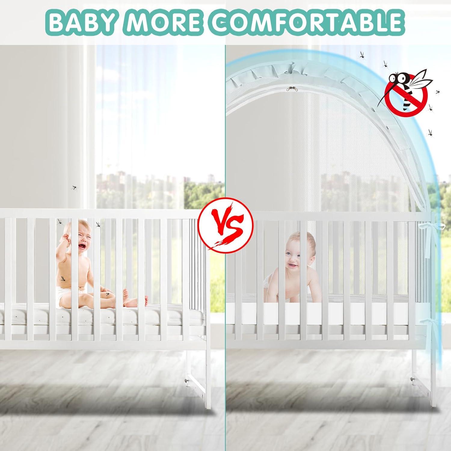 Tienda de Cuna Zkaitoy MQ-01 con Red Transpirable 130x70cm