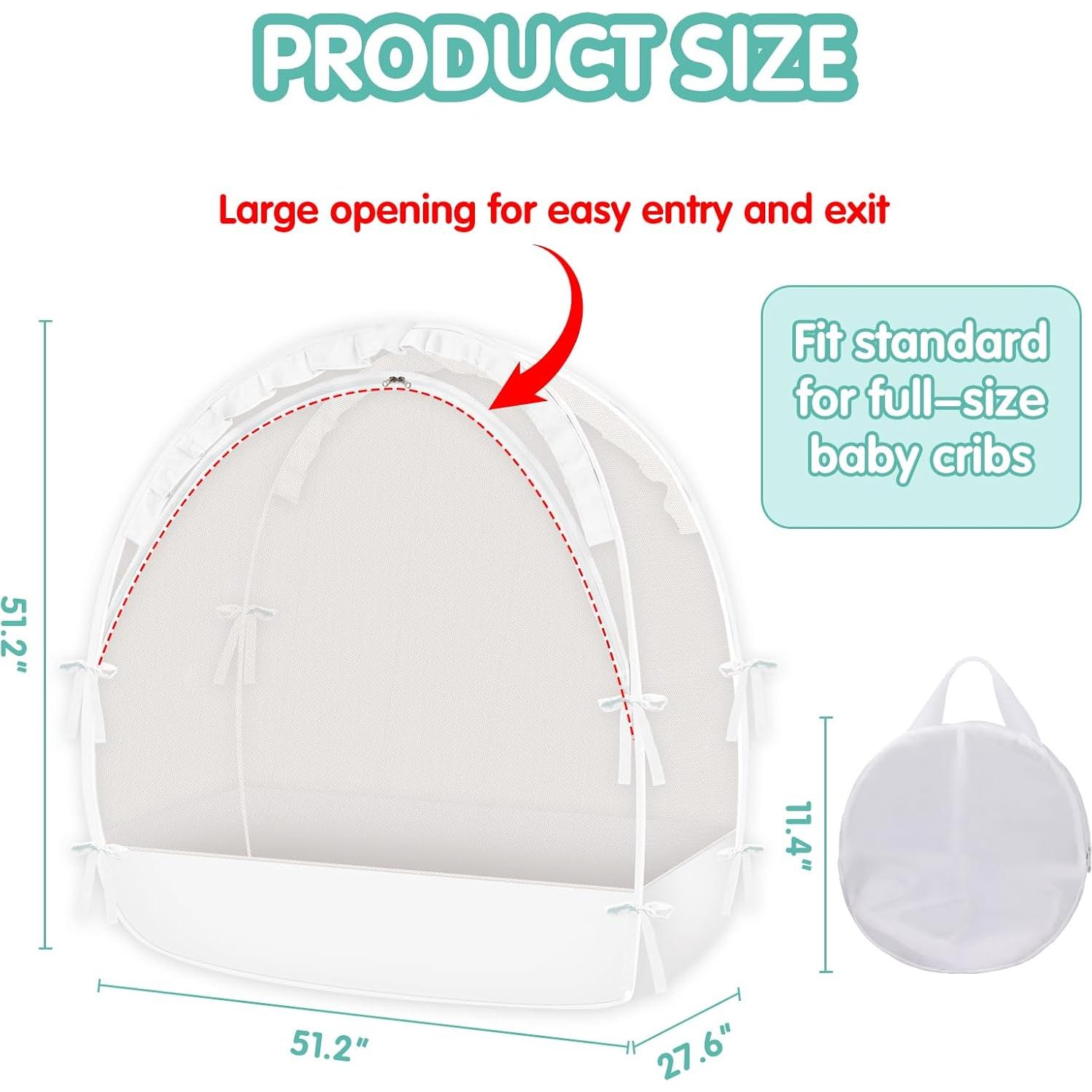 Tienda de Cuna Zkaitoy MQ-01 con Red Transpirable 130x70cm