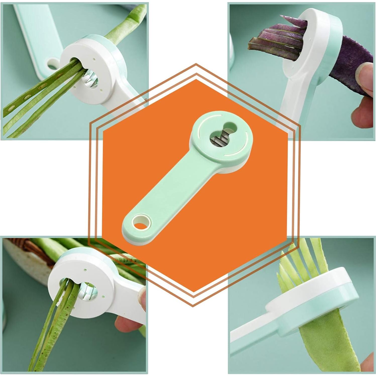 Cortador de Frijoles Besimple 2 Piezas Acero Inoxidable