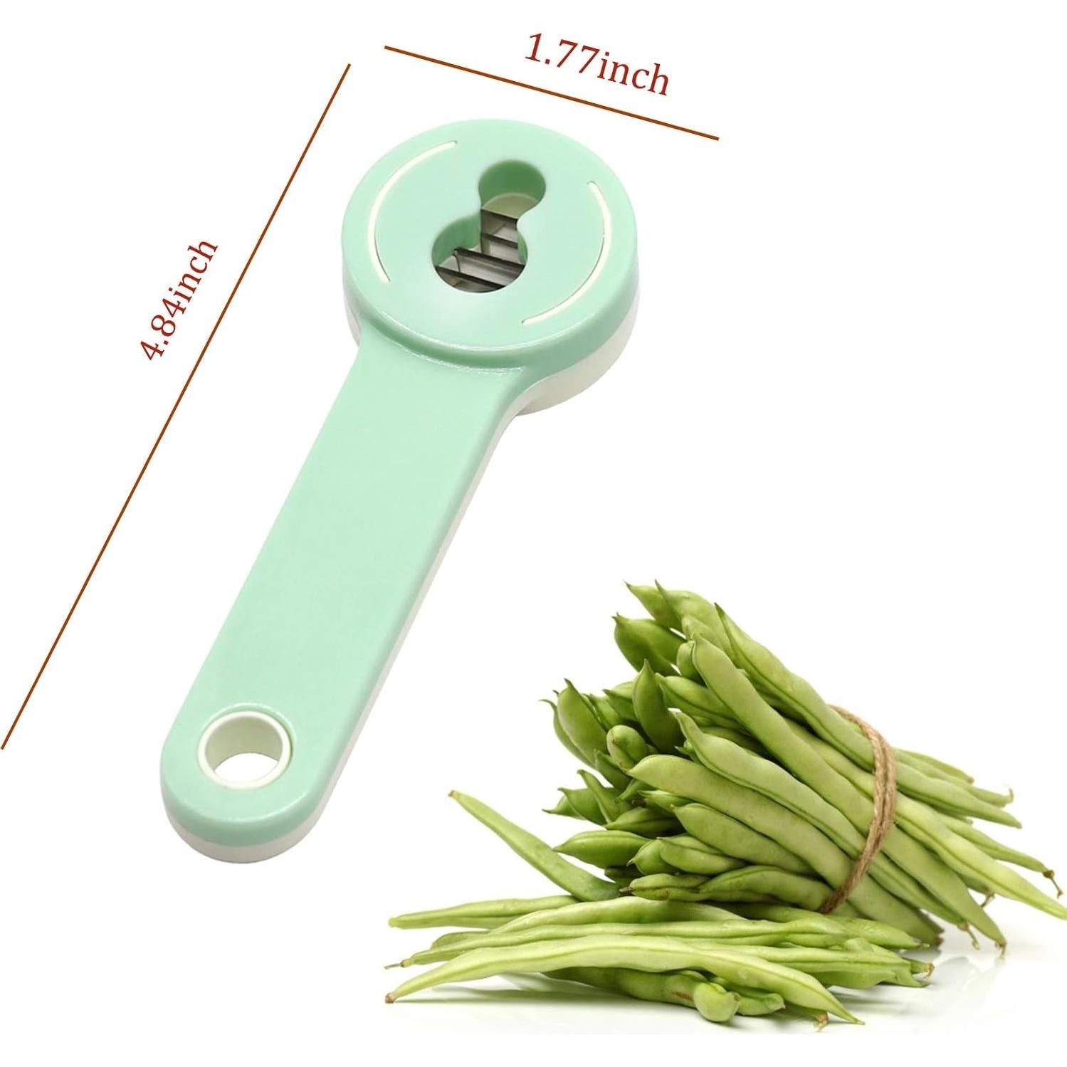 Cortador de Frijoles Besimple 2 Piezas Acero Inoxidable