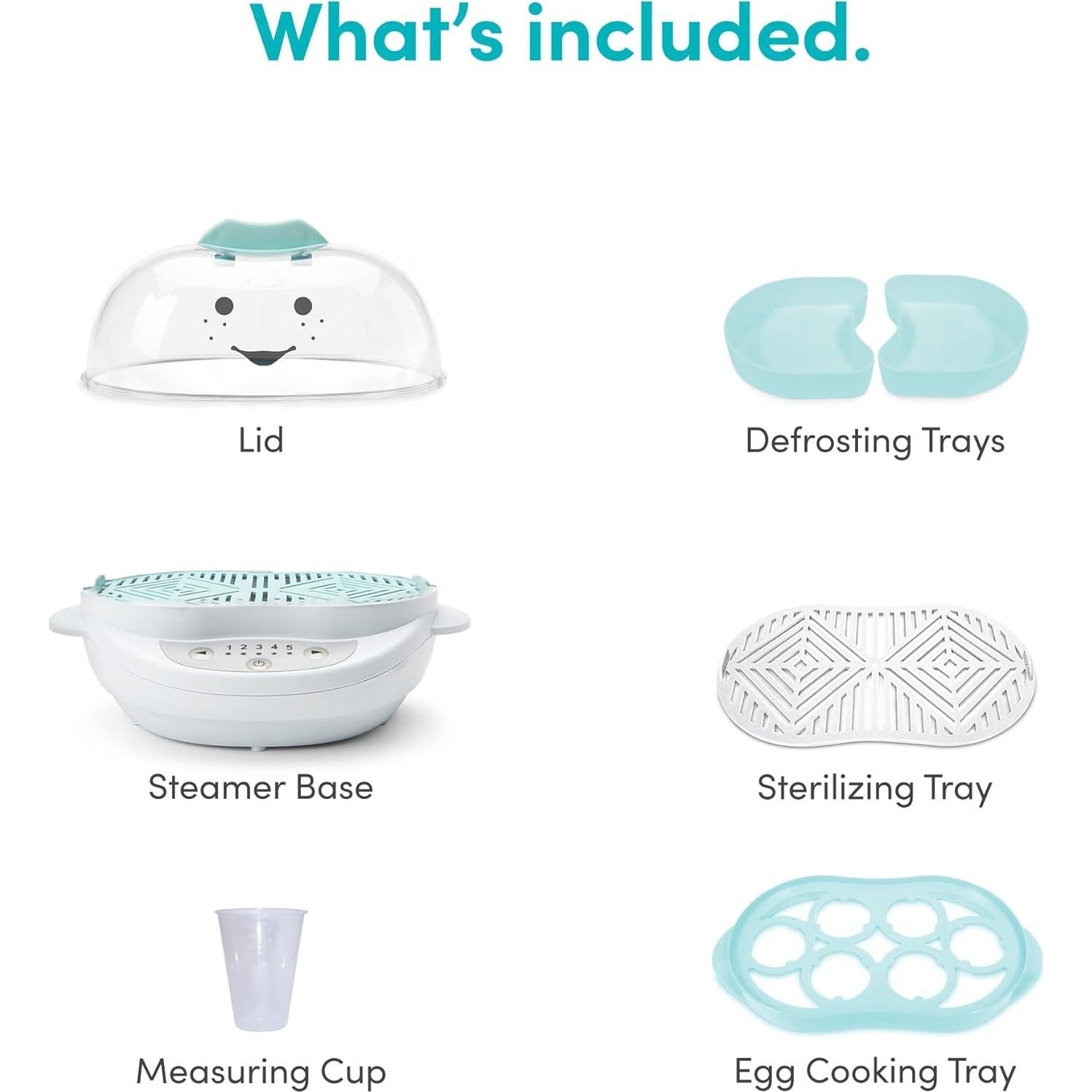 Vaporera NutriBullet Baby BSR-0801N 6.56L Esteriliza y Cocina