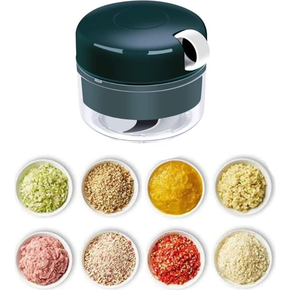 Picador de Ajo Manual AKOAK 170 ml, Acero Inoxidable