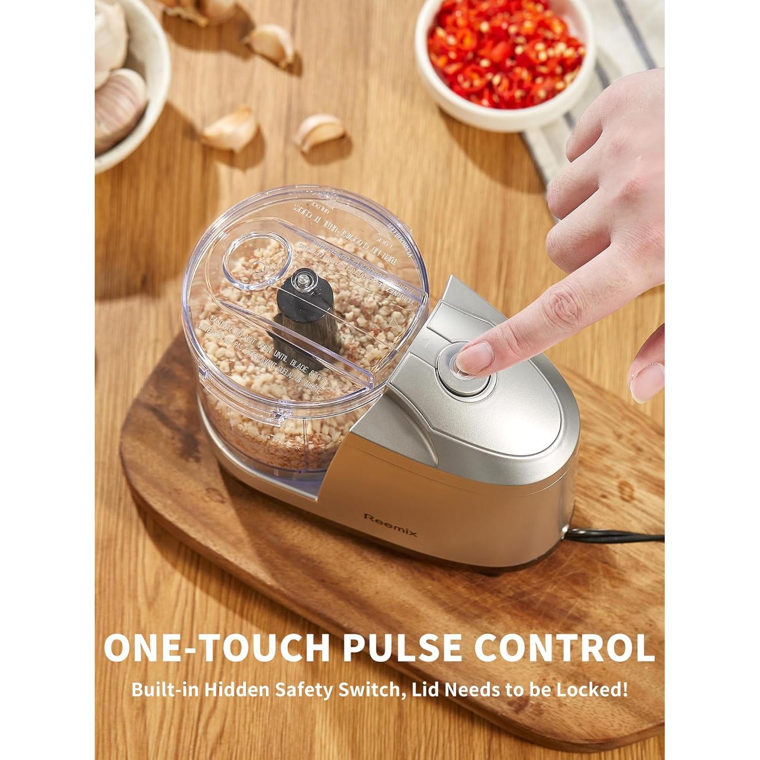 Picadora eléctrica Reemix GMC006 1.5 tazas 100W acero