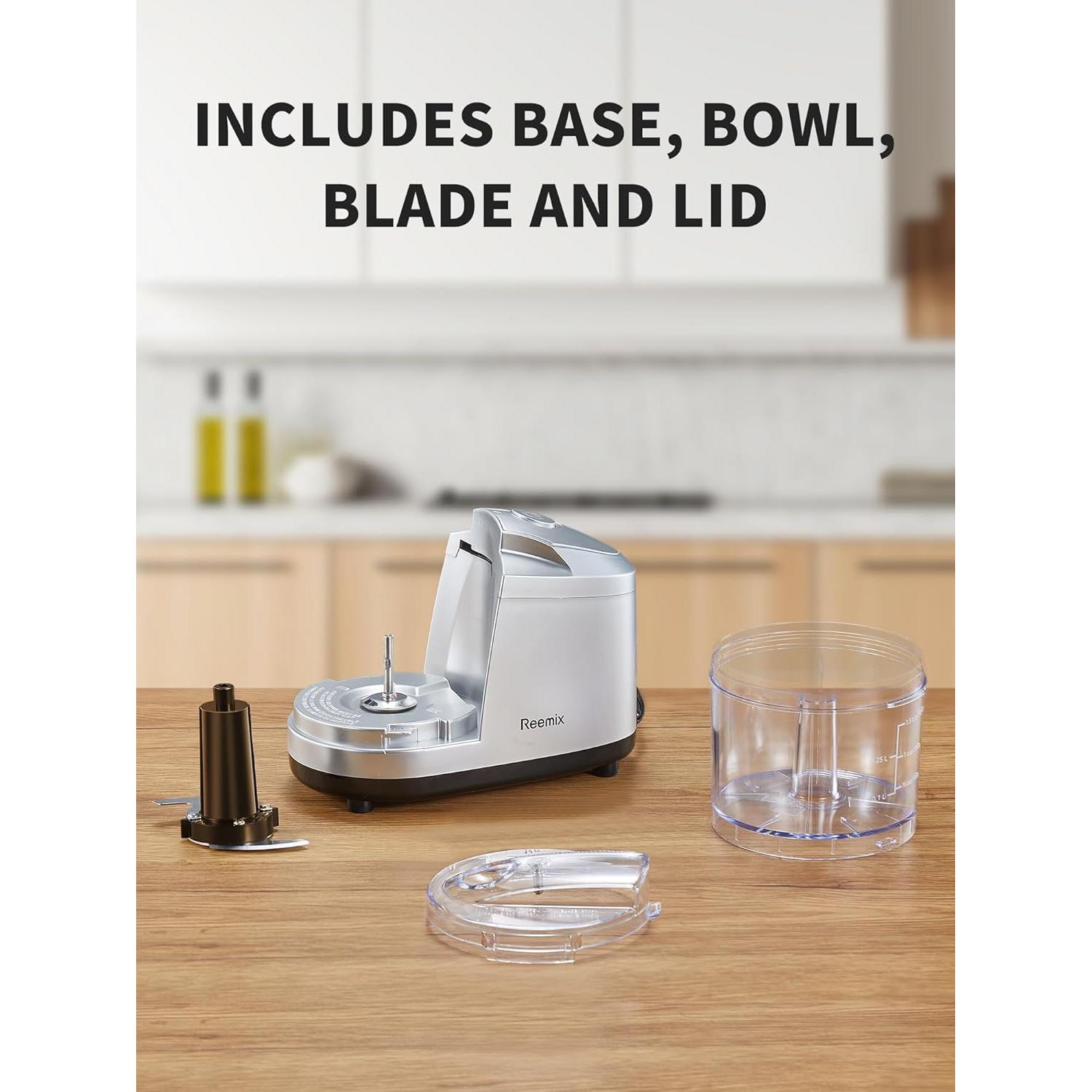 Picadora eléctrica Reemix GMC006 1.5 tazas 100W acero