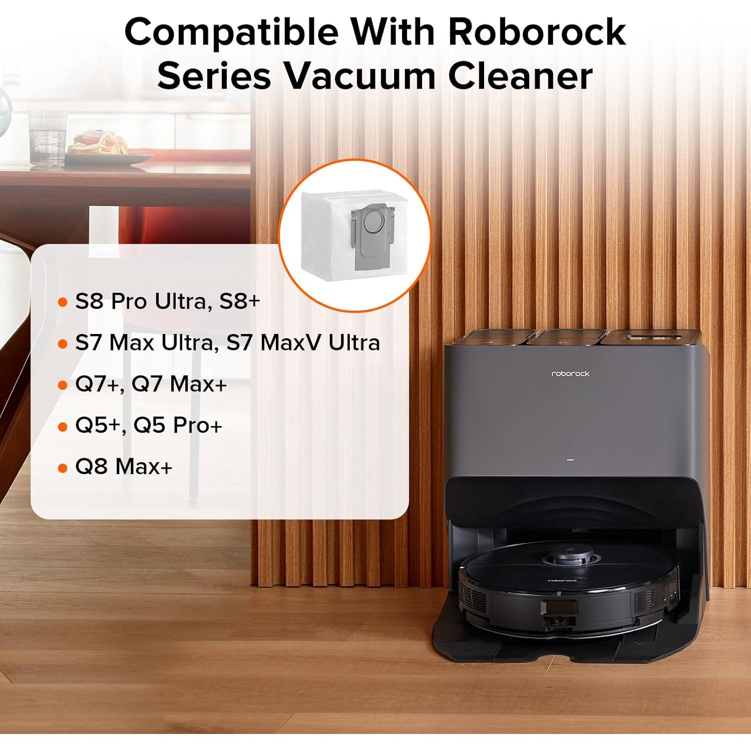 Bolsas Desechables Roborock para Aspiradora Robot S8 Pro Ultra - 6 Piezas