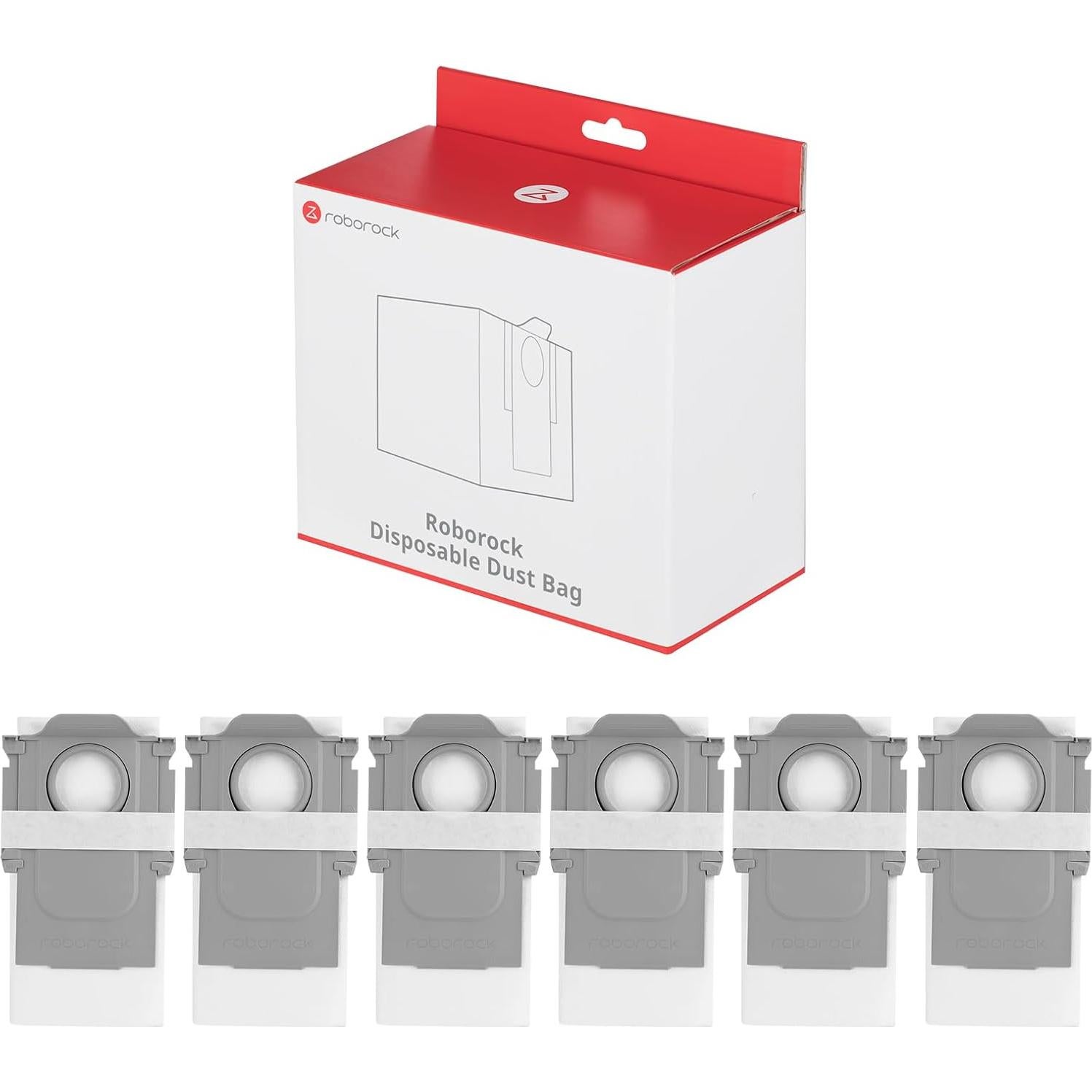 Bolsas Desechables Roborock para Aspiradora Robot S8 Pro Ultra - 6 Piezas