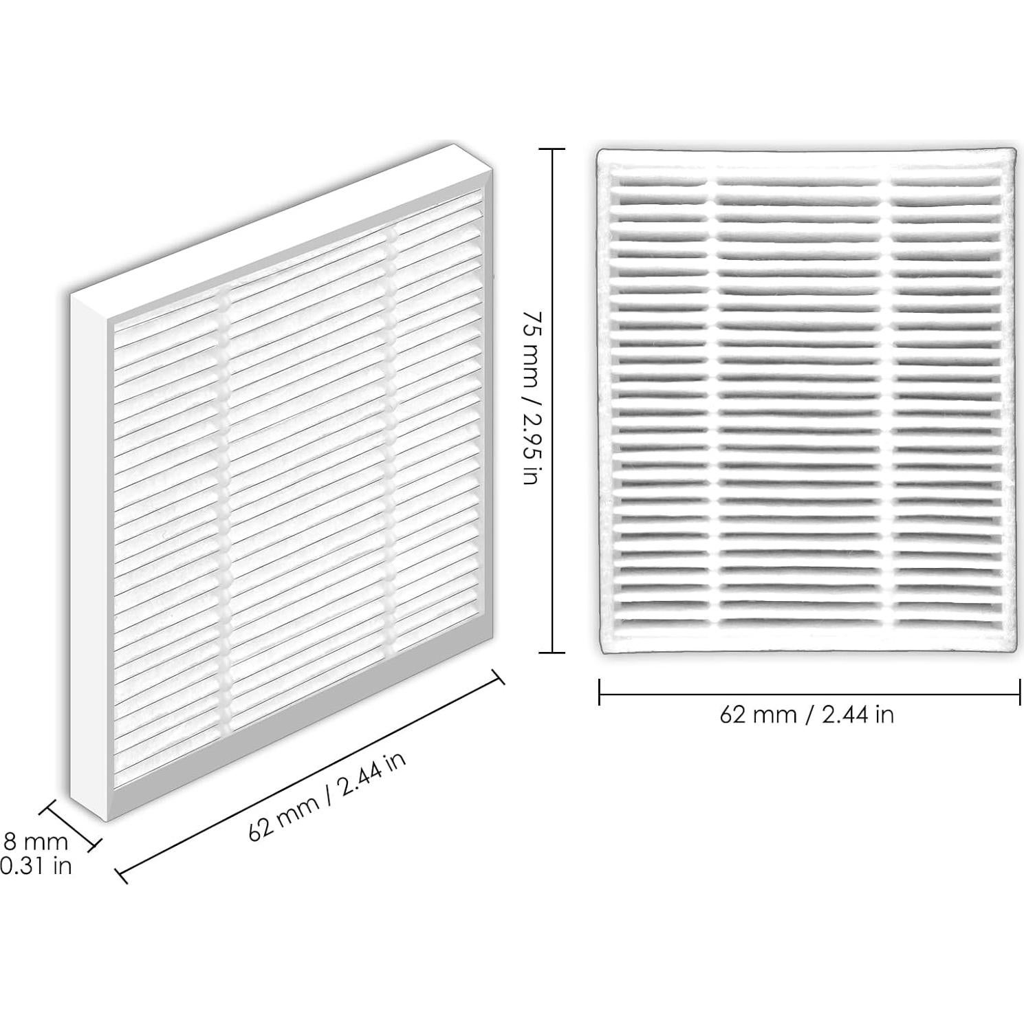 Filtros HEPA BRUVISH 16 Piezas para iRobot Roomba 2
