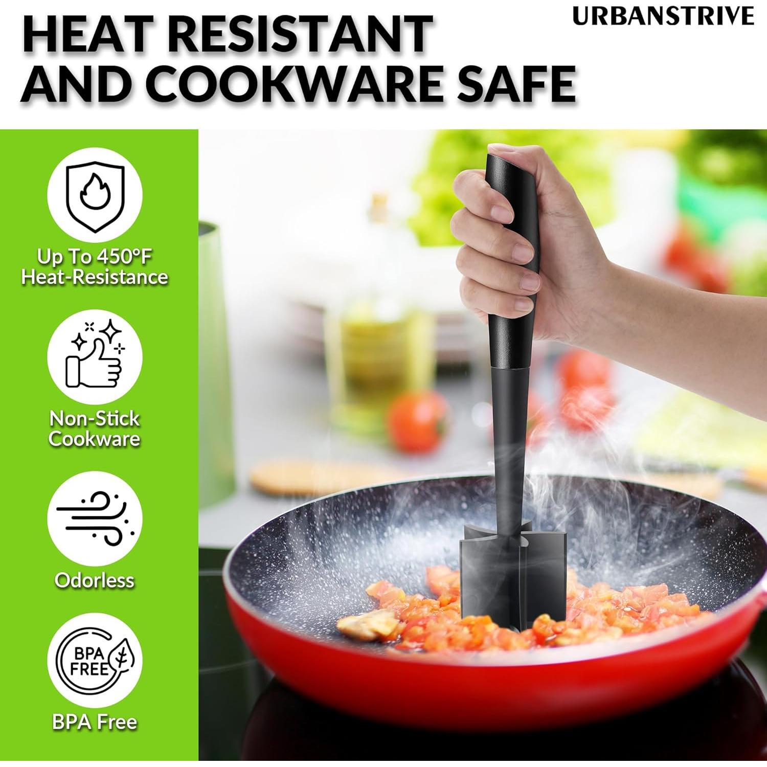 Picador de Carne Urbanstrive JBQ-HEIS Antideslizante Negro