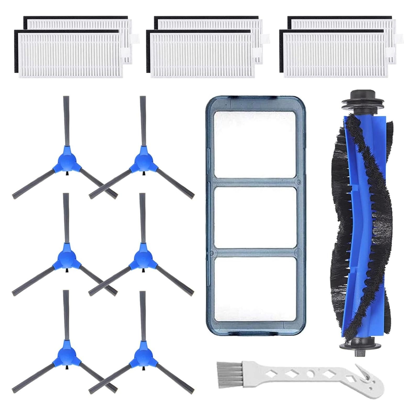 Kit de Repuestos Eufy RoboVac 11S 30 30C 15C 12 35C - 6 Filtros 6 Cepillos