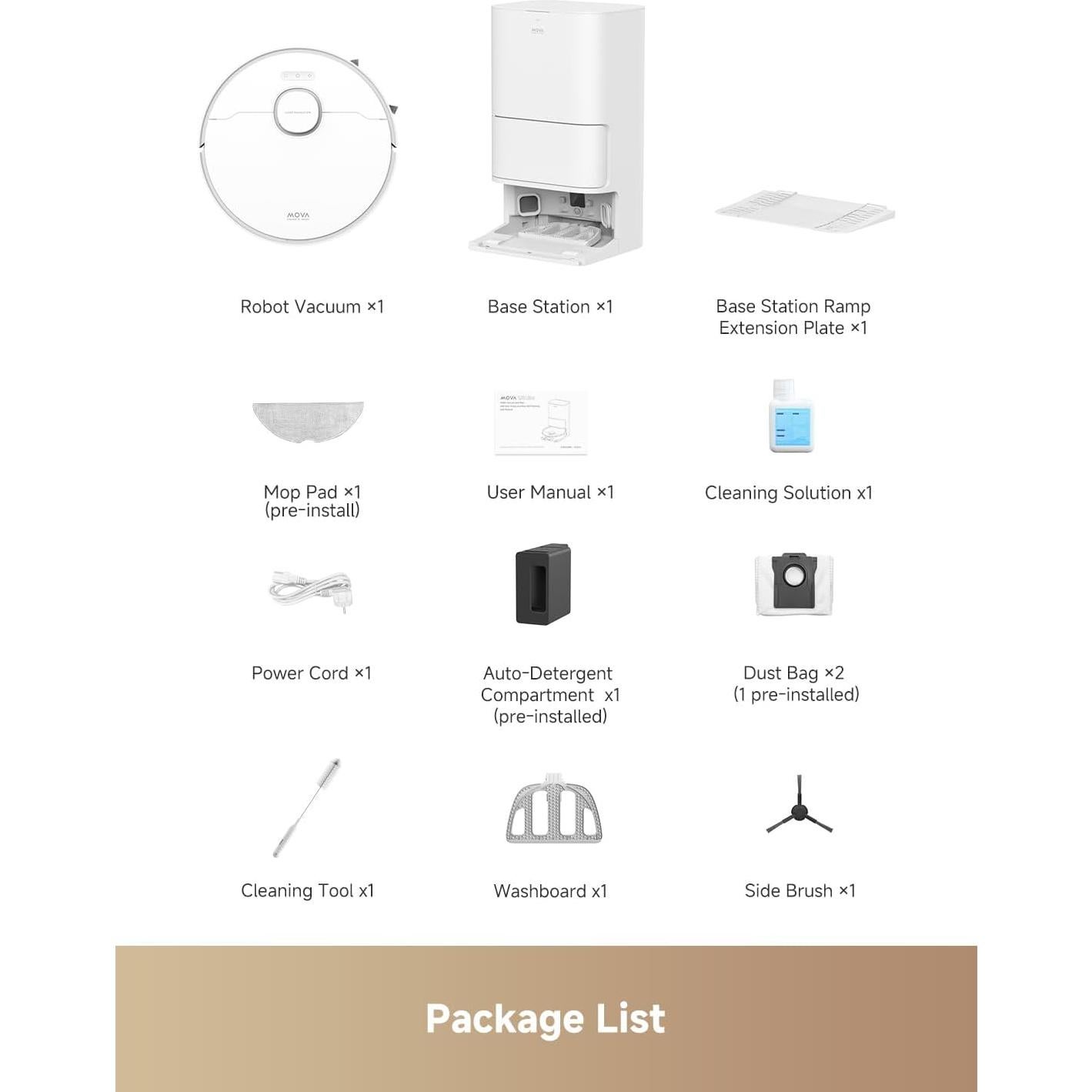 Aspiradora Robot Mova S20 Ultra 8300Pa con Mopa Automática