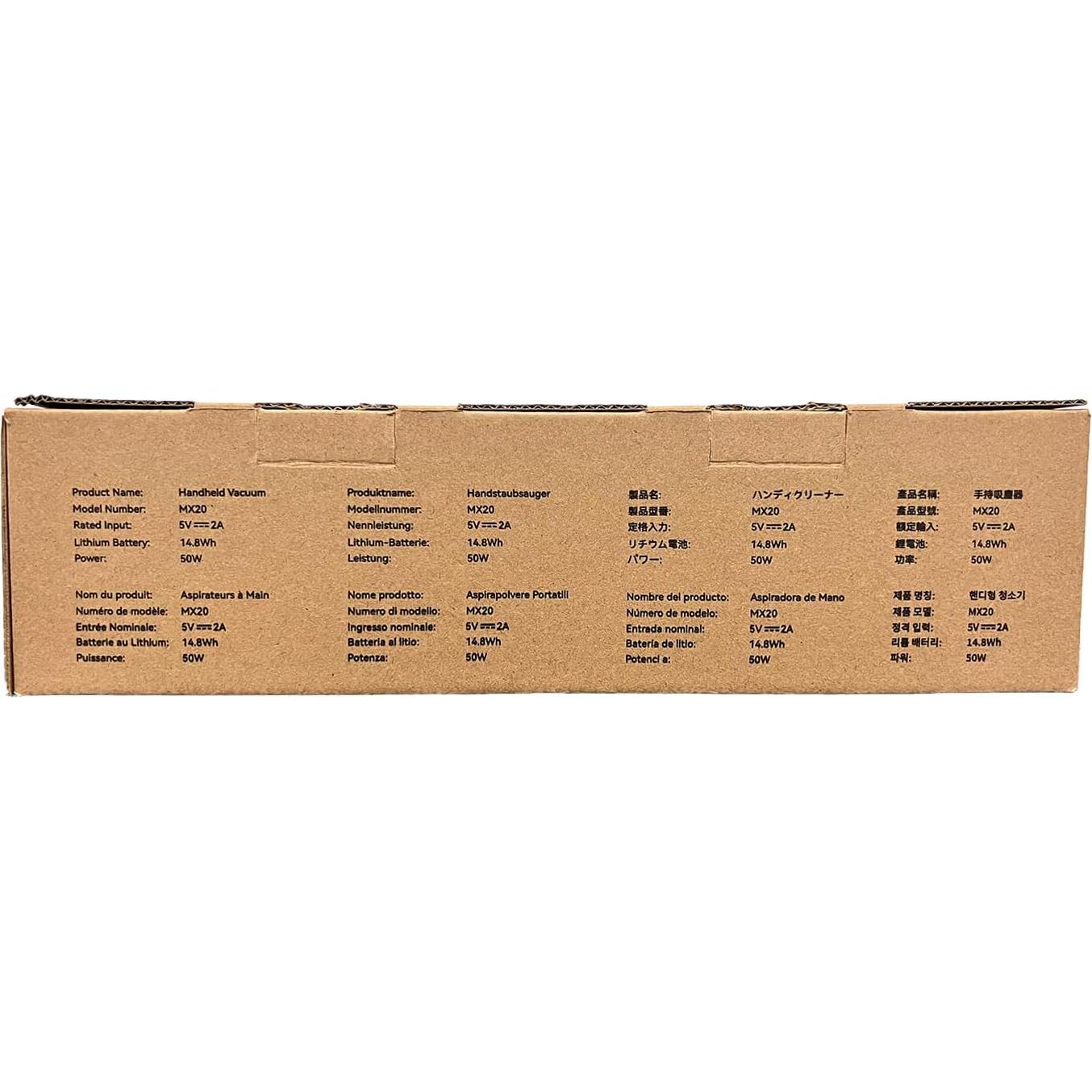 Aspiradora de Ranuras Brigii MX20 Inalámbrica 0.38kg USB-C