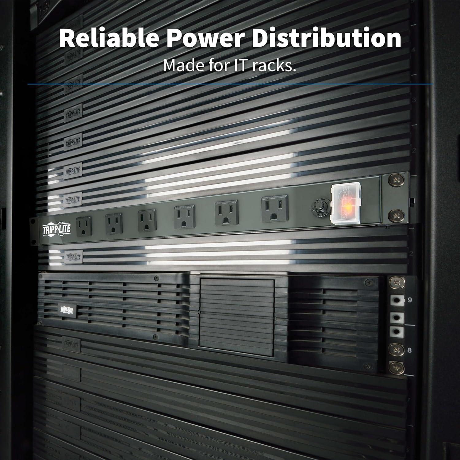 Regleta de Alimentación Tripp Lite 12 Salidas 1U 15A 4,57m