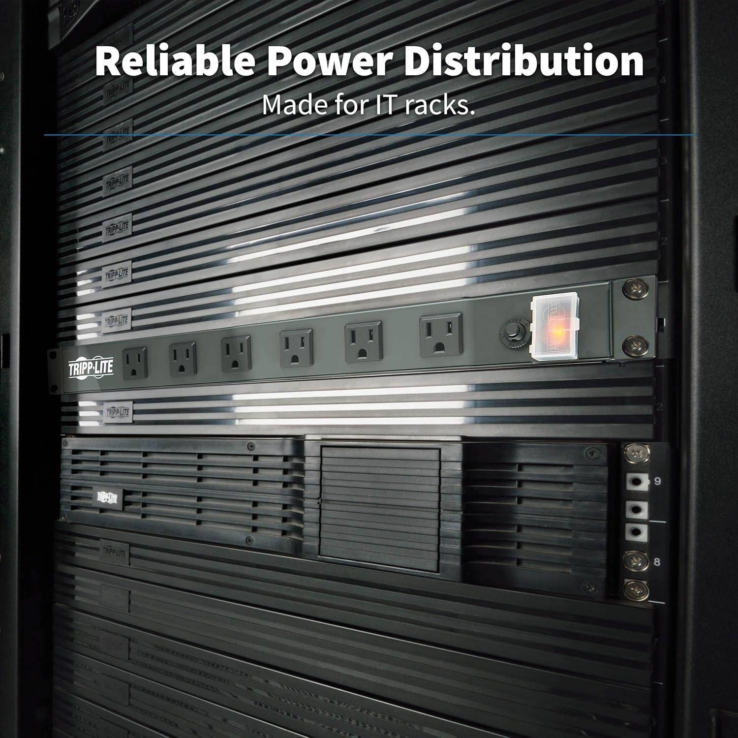 Regleta de Alimentación Tripp Lite 12 Salidas 1U 15A 4,57m