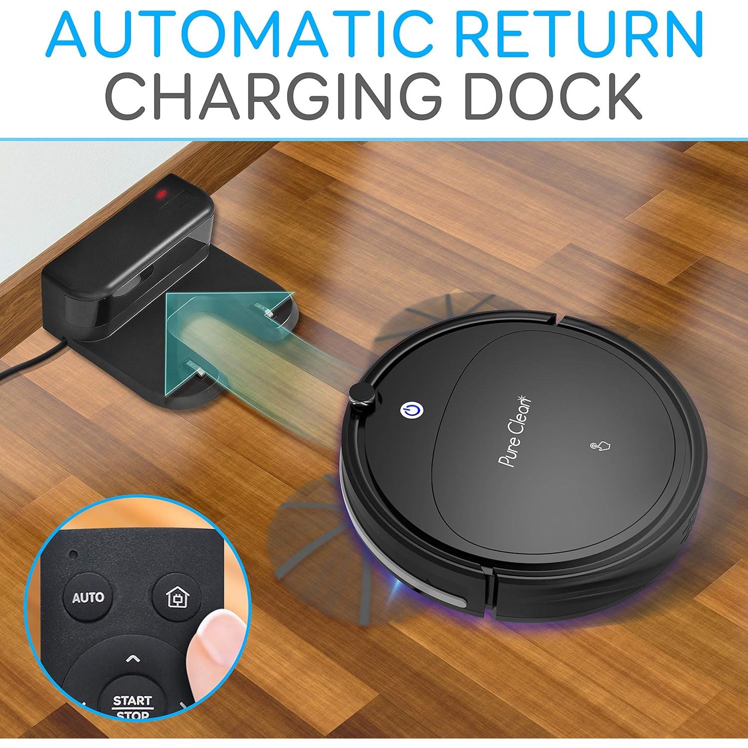 Aspiradora Robot SereneLife PUCRCX70 - 1200pa, 70 Min, Carga Automática