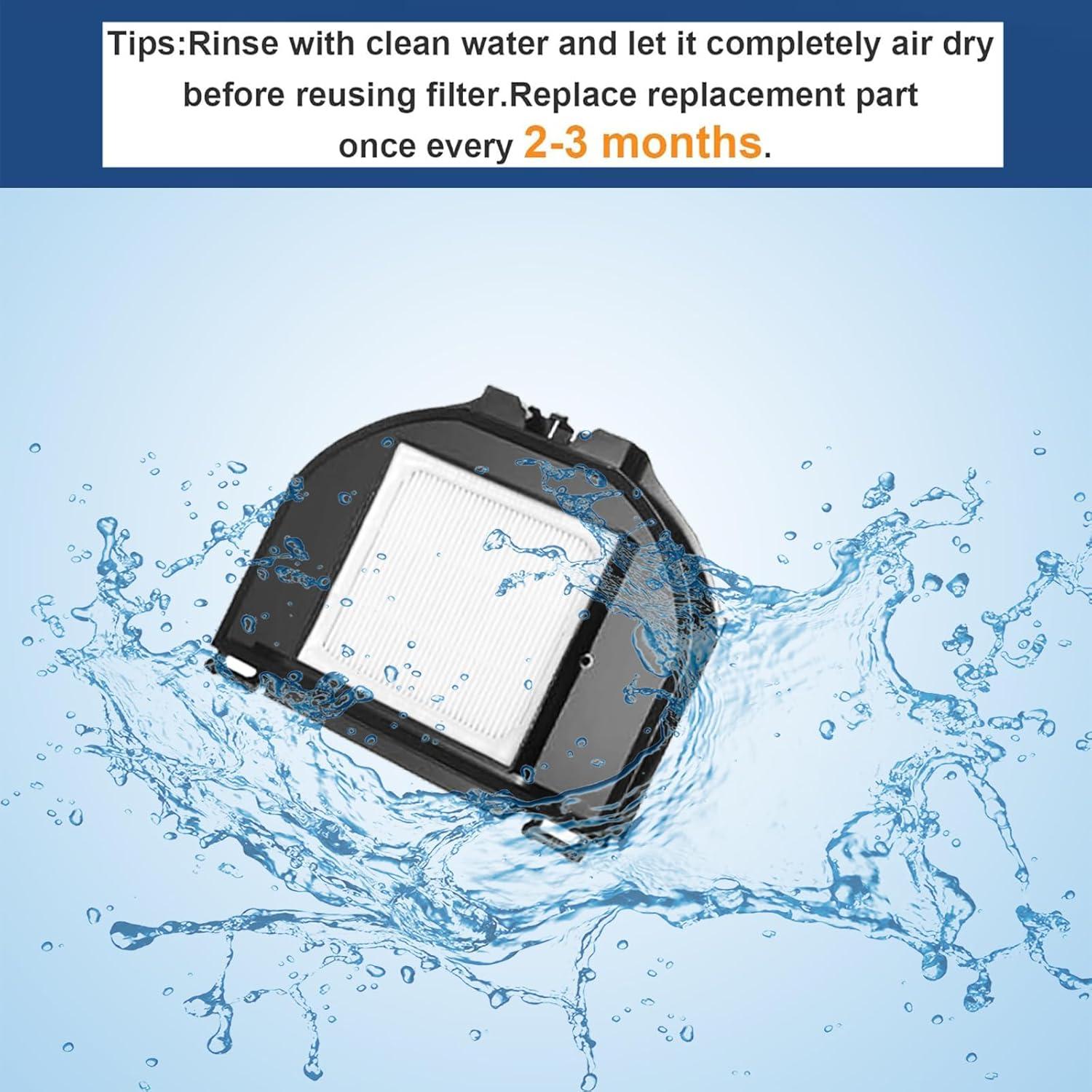 Replacement Parts Accessories for Shark Matrix AV2310AE/RV2310AE/UR2360S Ultra /UR2350AE,2 Main Brushes, 2 Dustbin Filters, 6 Side Brushes,2 Sets Foam Filters 1 Main Brush Cover