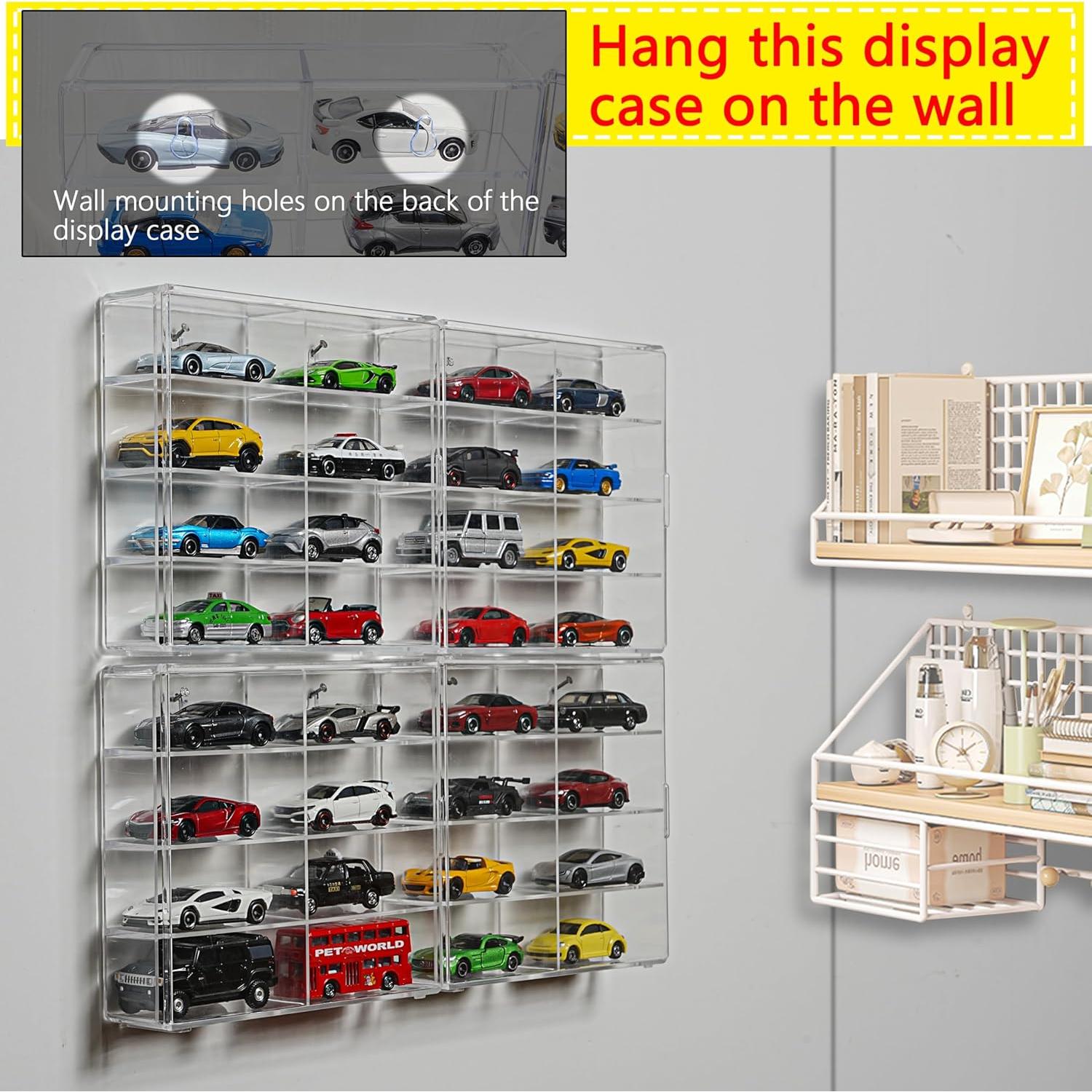 Estuche de exhibición apilable Nisshinn para 32 Hot Wheels