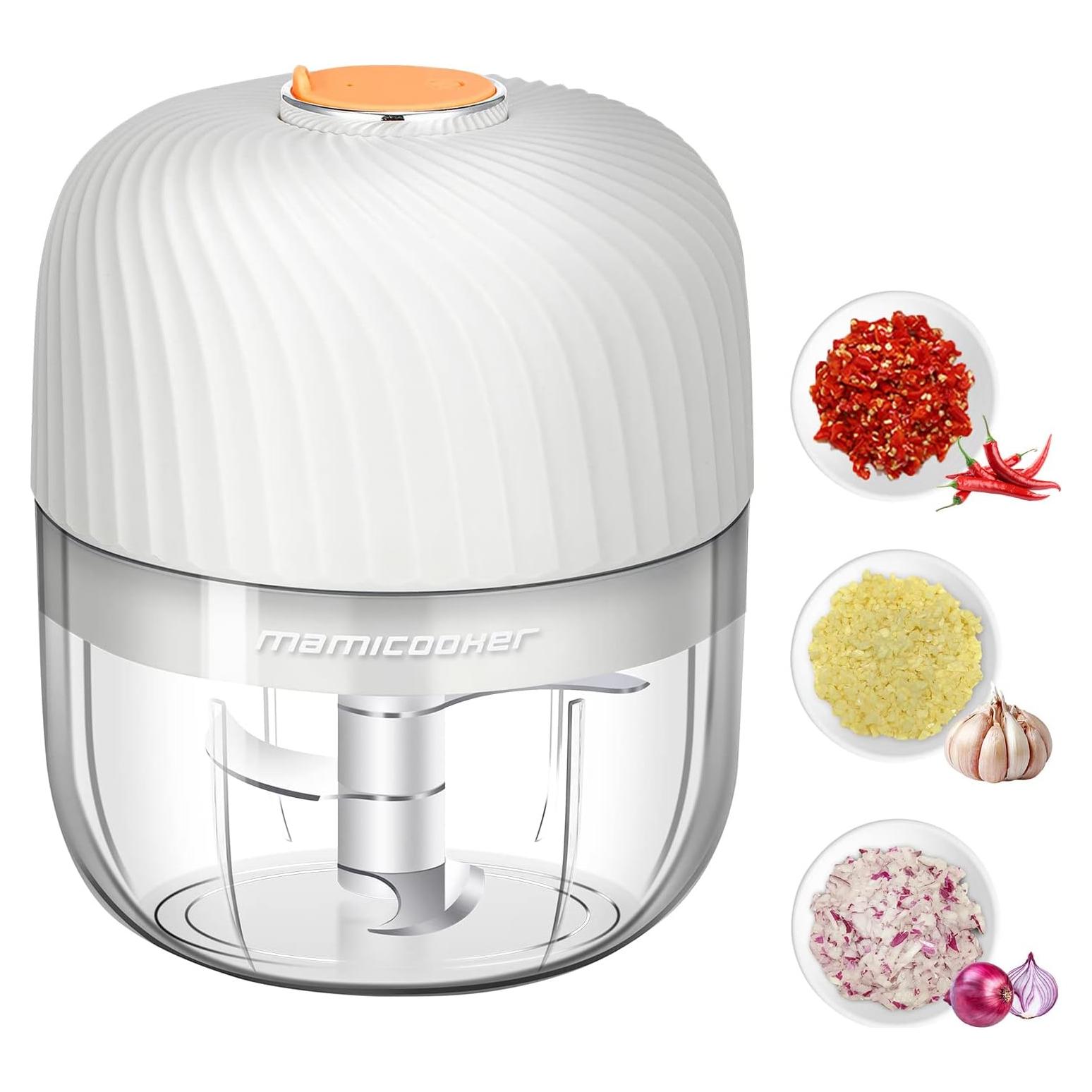 Picador de Ajo Eléctrico MAMICOOKER 250ml Inalámbrico