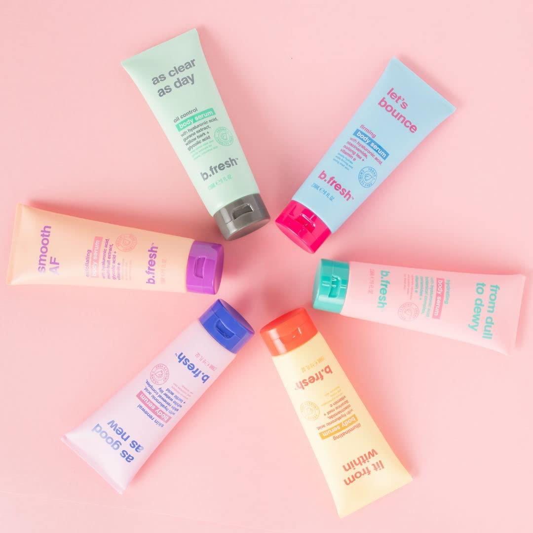 Suero Corporal Iluminador B.Tan 236.6 ml - Hidratante con Ácido Hialurónico