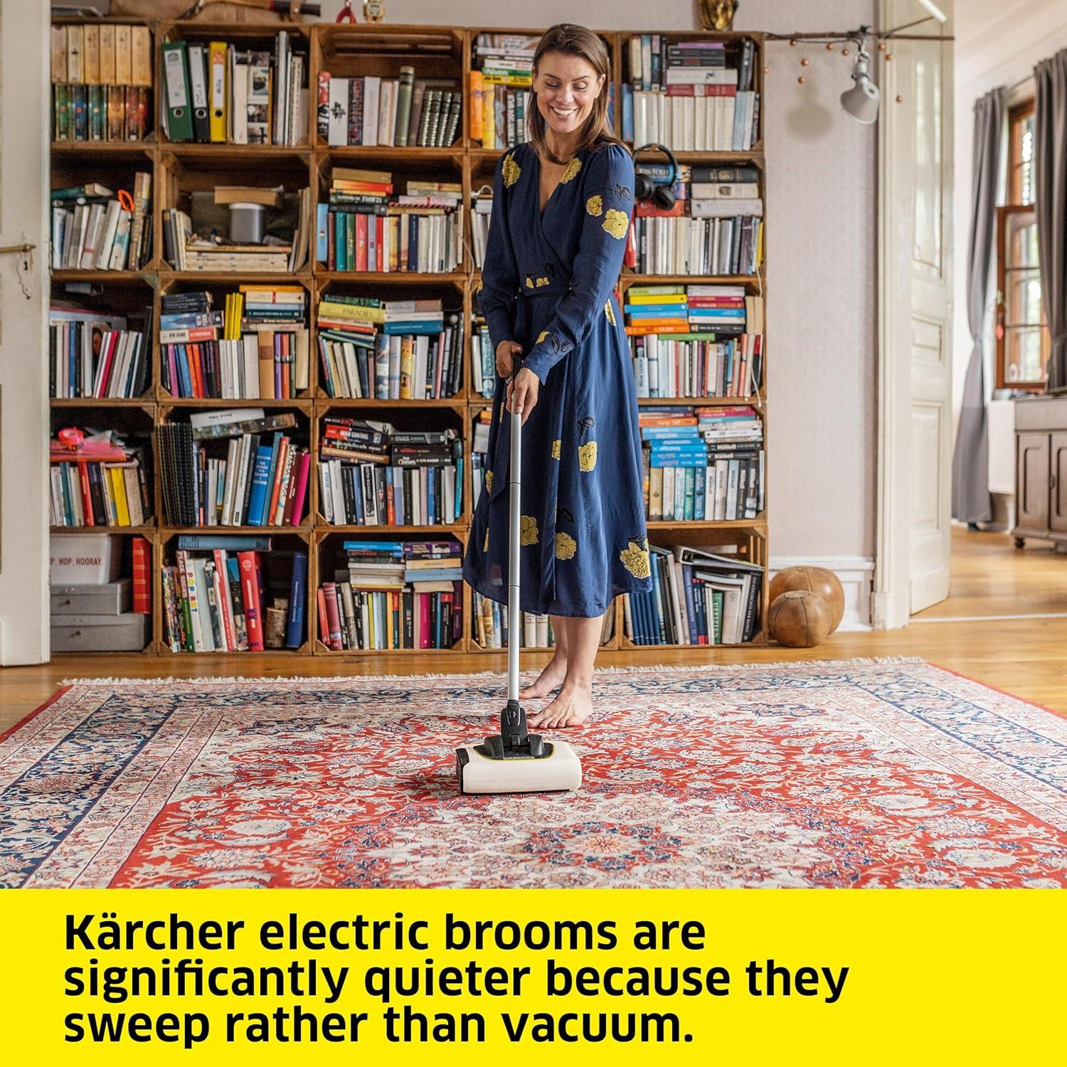 Barrendero Eléctrico Karcher KB 5 Sin Cable, Ligero y Eficaz