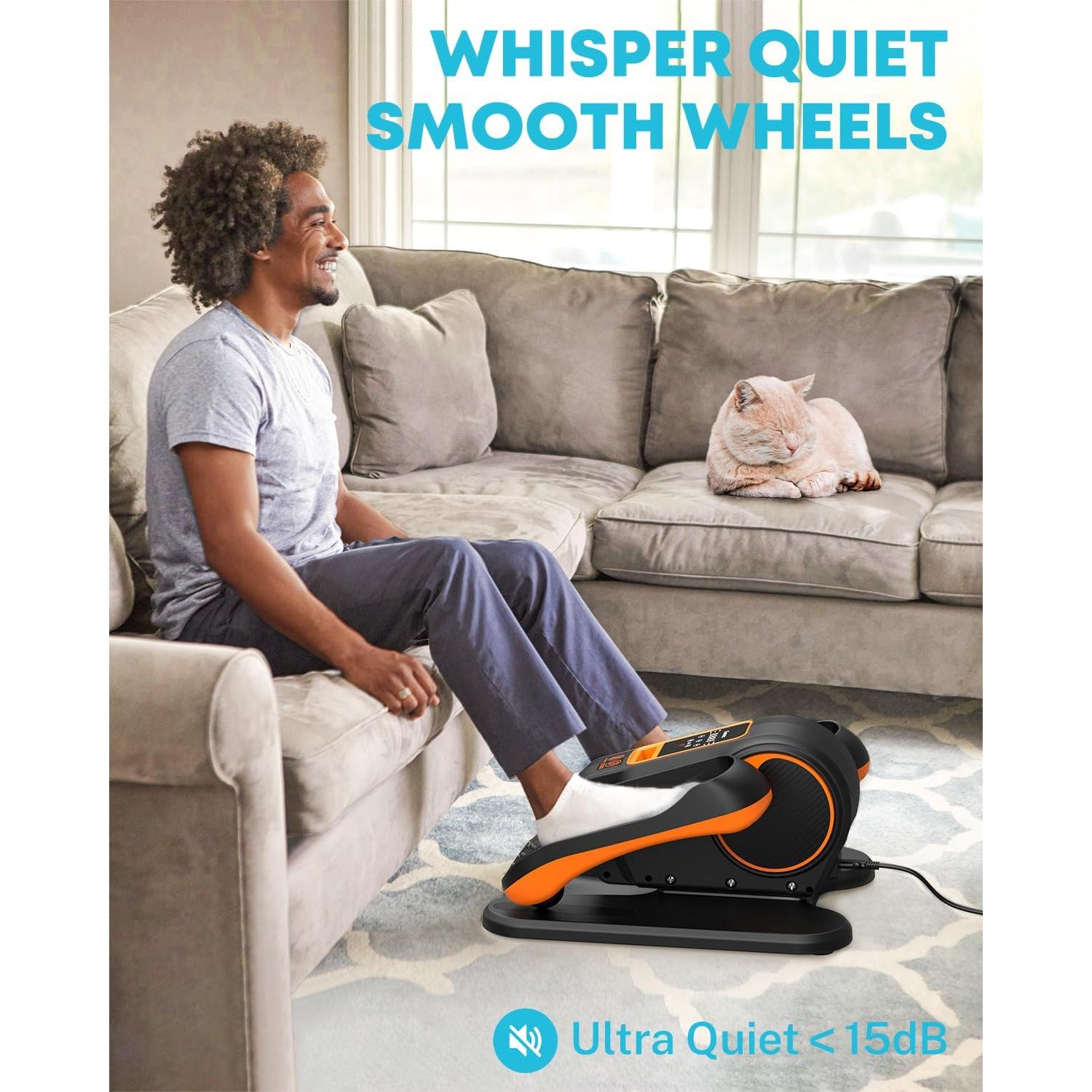 Gonex Máquina Elíptica Bajo Escritorio para Personas Mayores 16 Velocidades