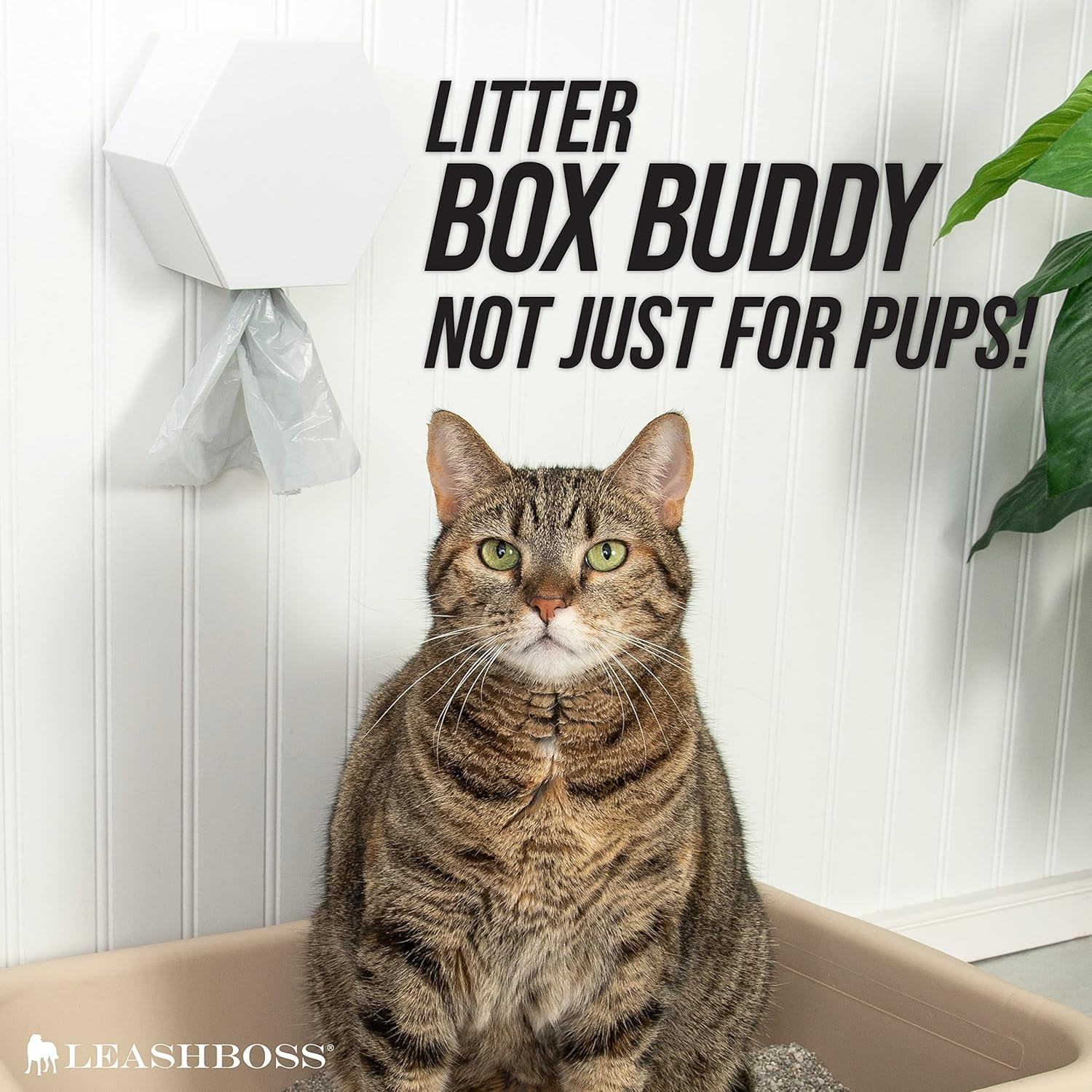 Dispensador de bolsas para excrementos Leash Boss blanco