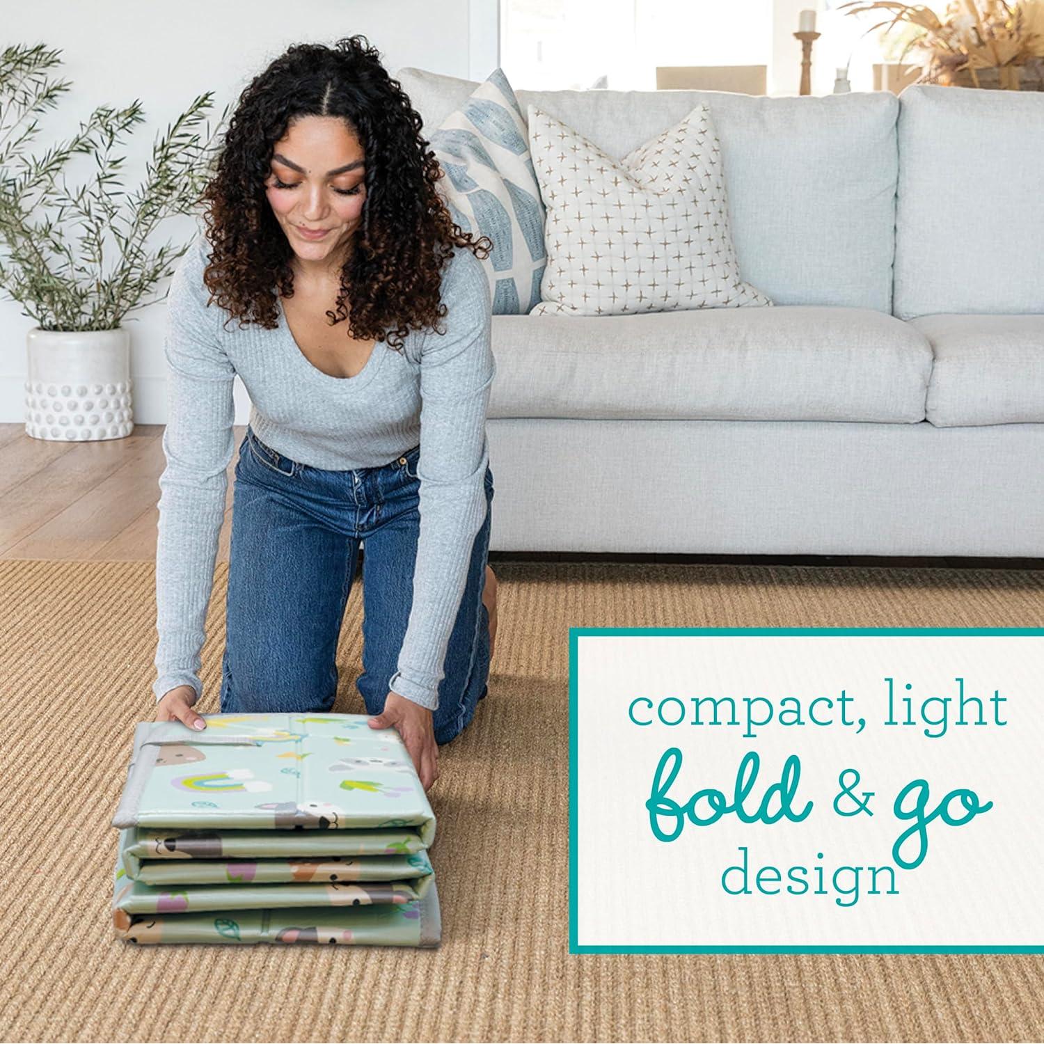 Infantino Tapete de Espuma Plegable Doble Cara 150x150 cm