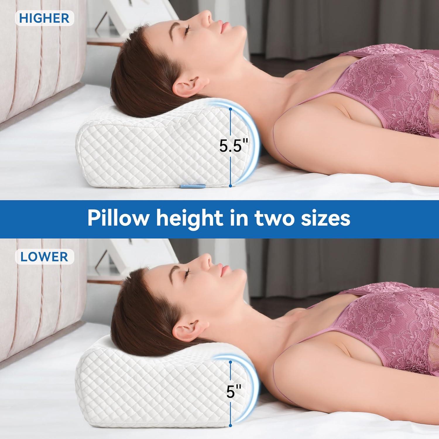 Almohada Contour de Espuma de Memoria AM AEROMAX para Viaje