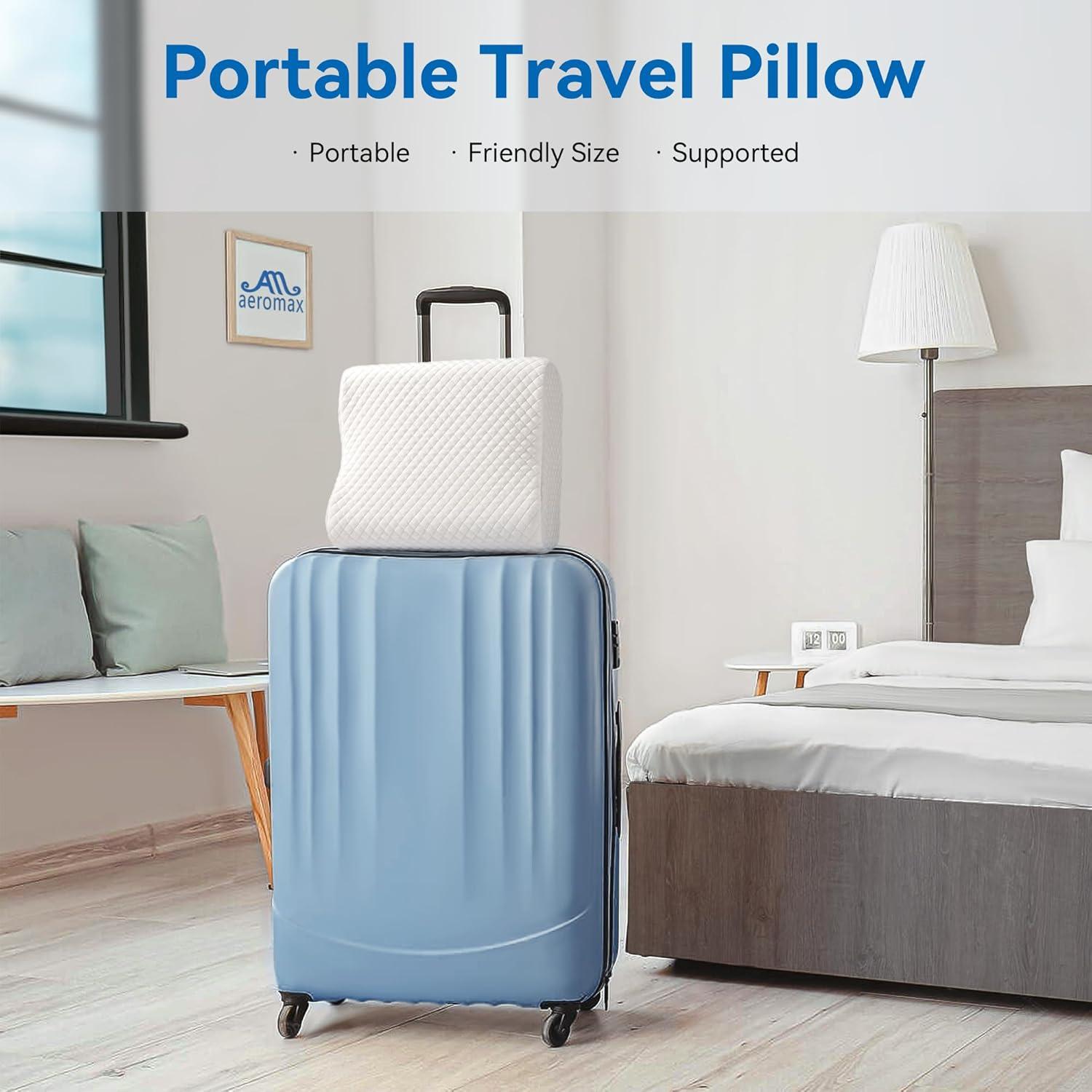 Almohada Contour de Espuma de Memoria AM AEROMAX para Viaje