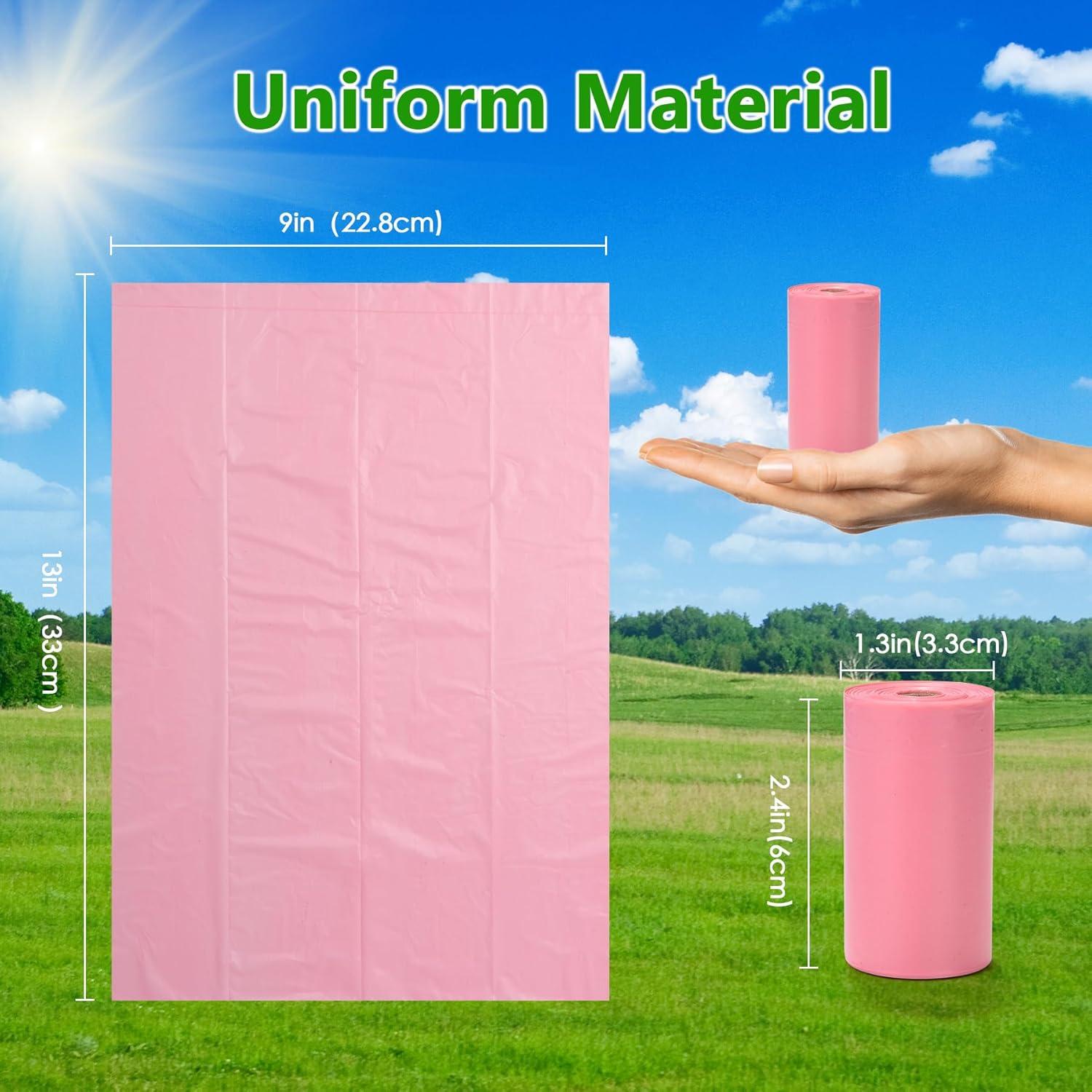 Bolsas para Excremento de Perro WDFAACK Rosa 300 Unidades